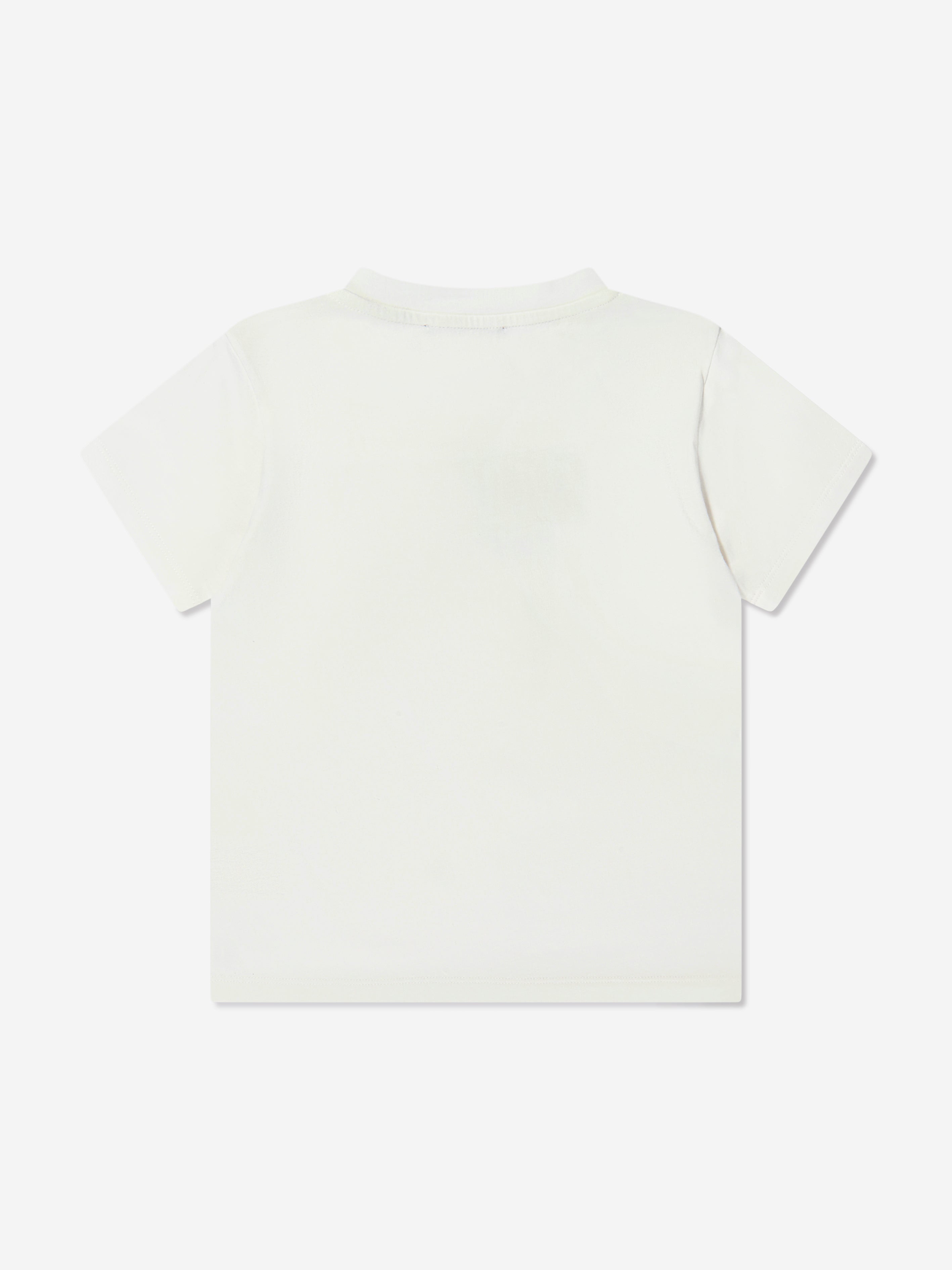 Balmain Girls Logo T-Shirt in Ivory