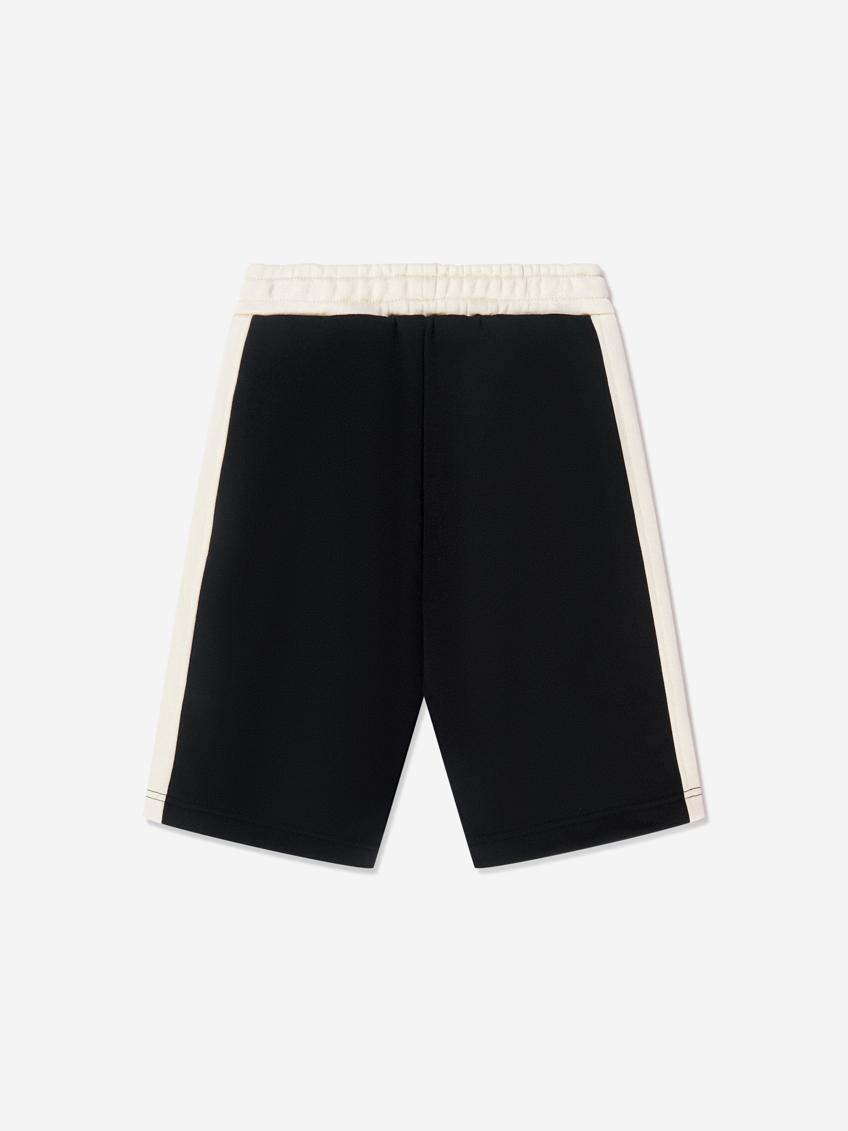 Balmain Boys Jersey Logo Shorts in Black