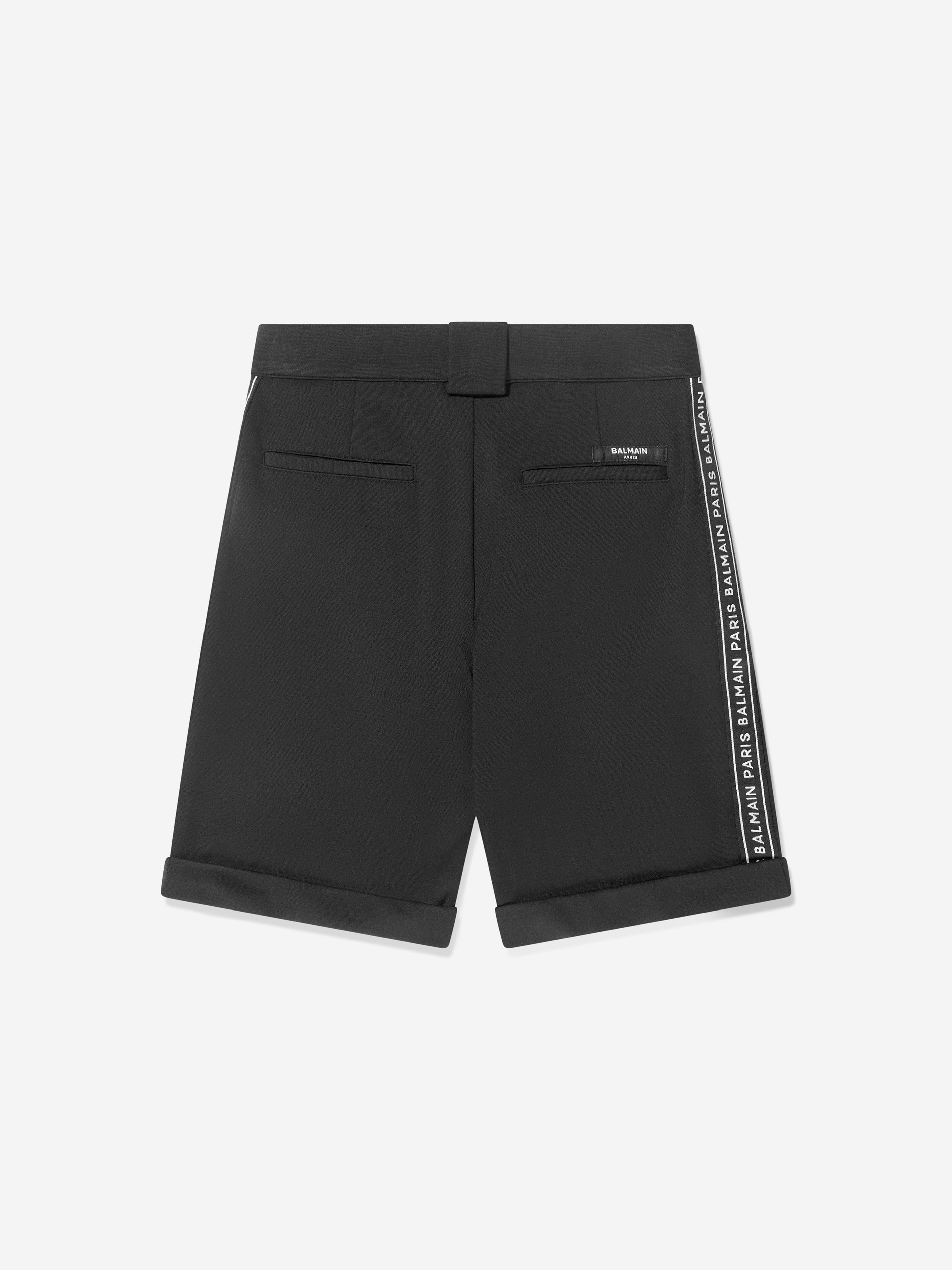 Balmain Boys Suit Shorts in Black