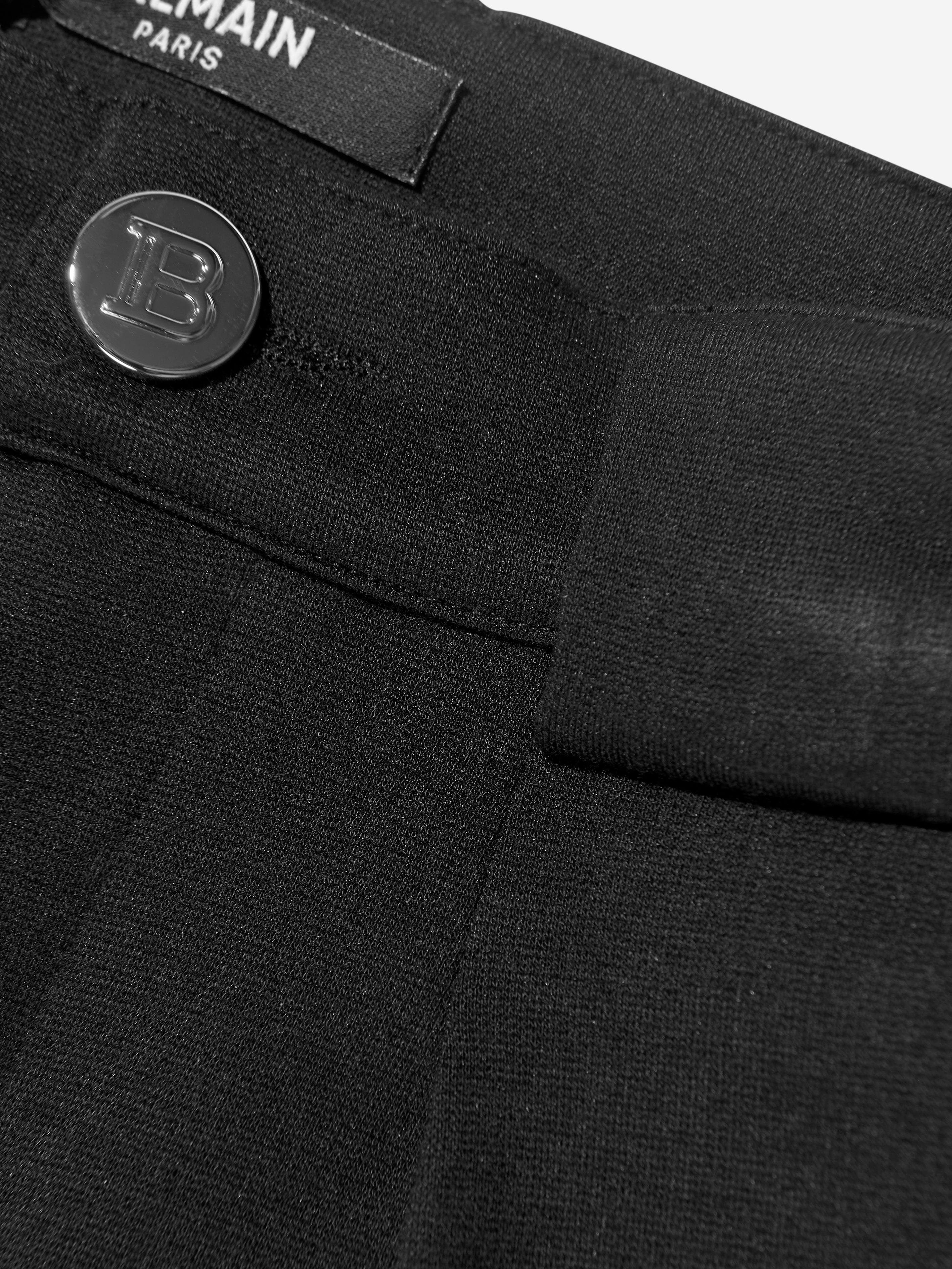 Balmain Boys Suit Trousers in Black