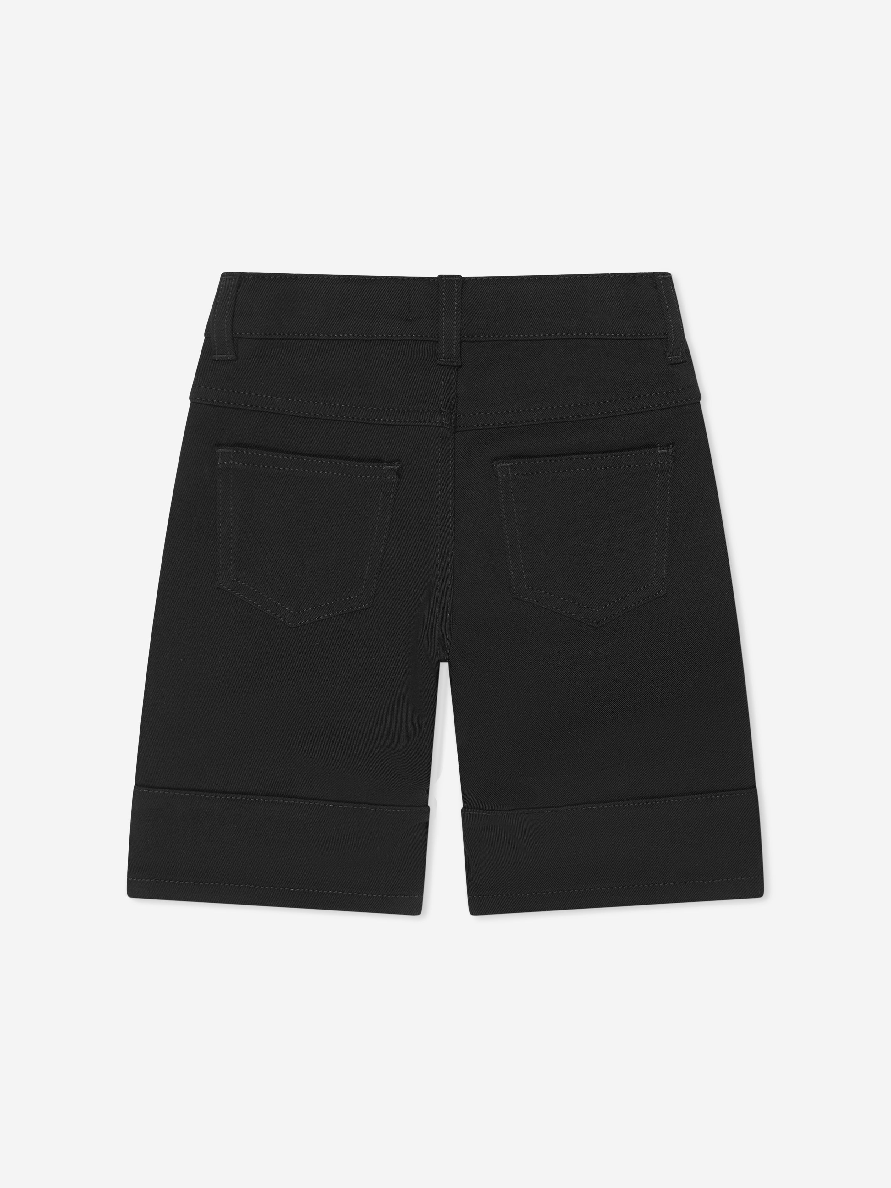 Balmain Boys Logo Shorts in Black