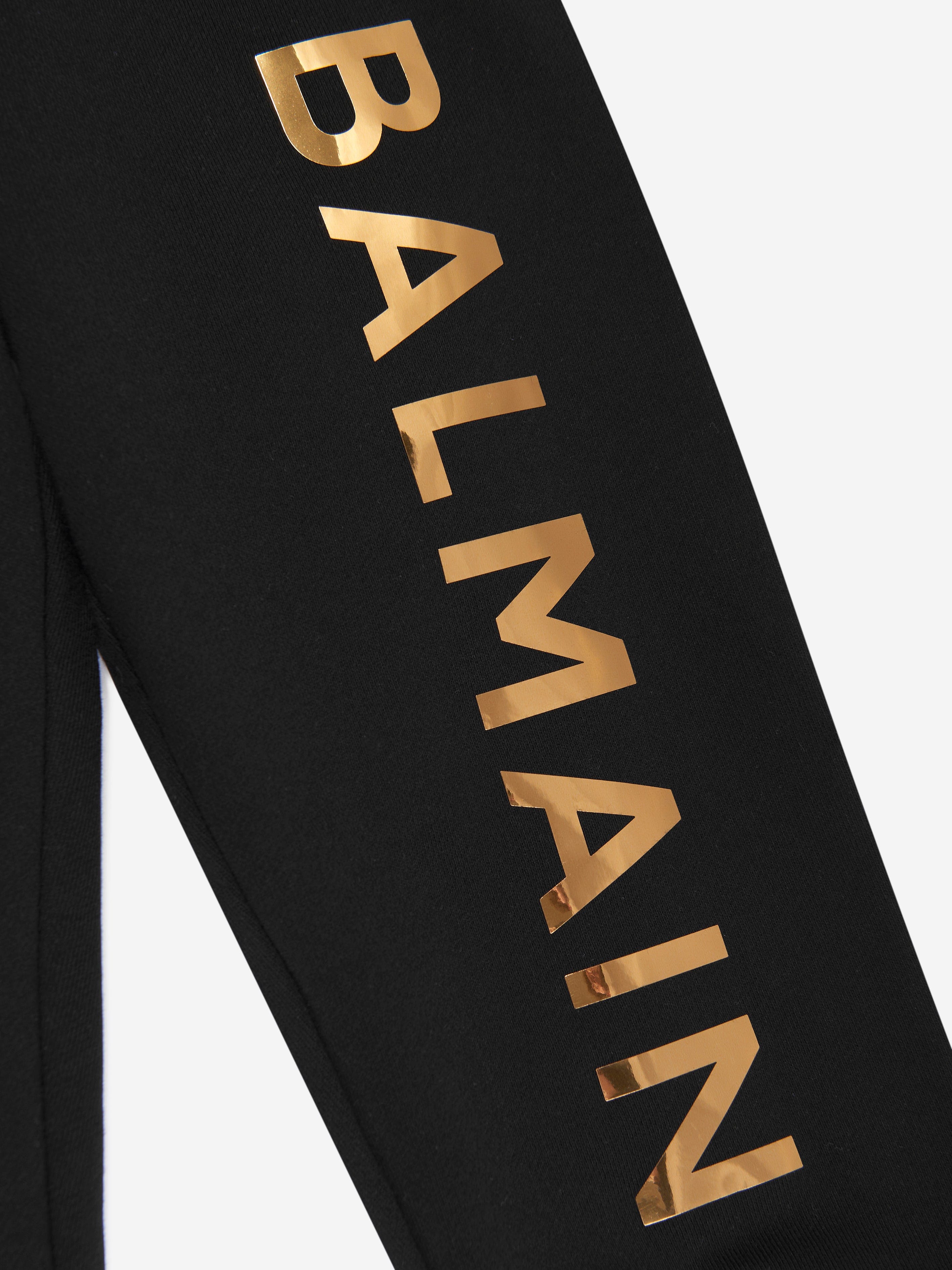 Balmain Boys Logo Joggers in Black