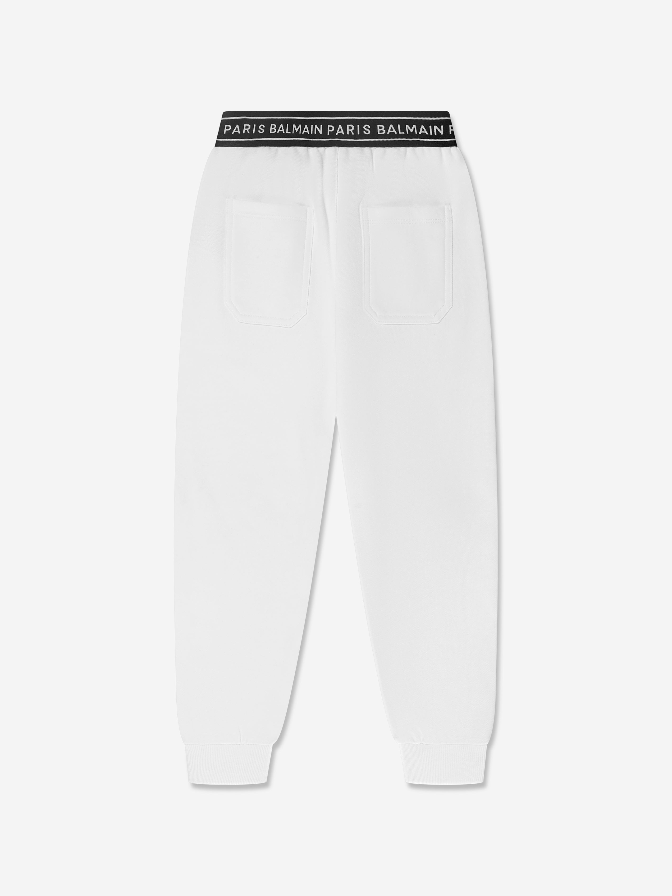 Balmain Boys Logo Joggers in White