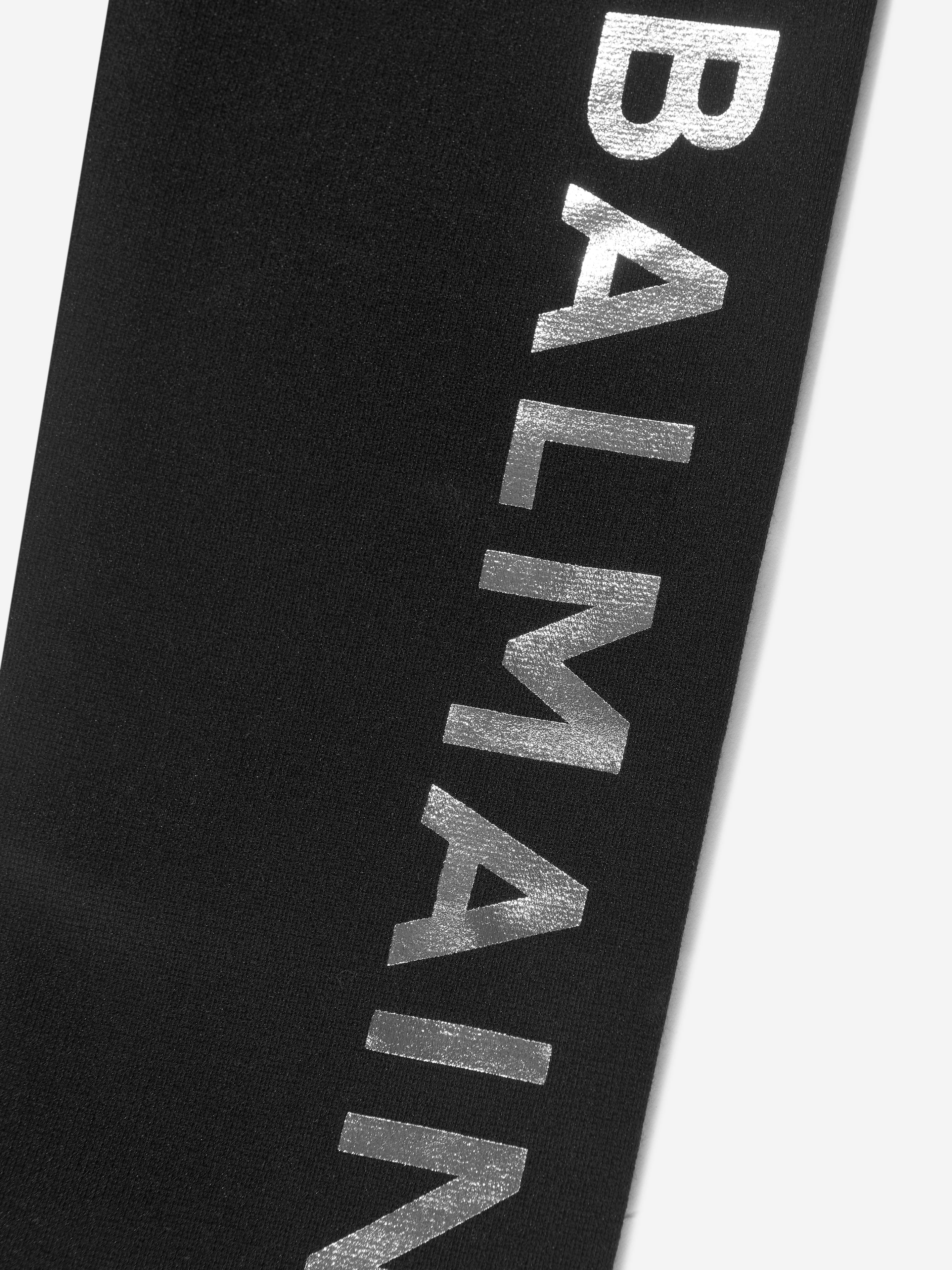 Balmain Girls Logo Leggings in Black