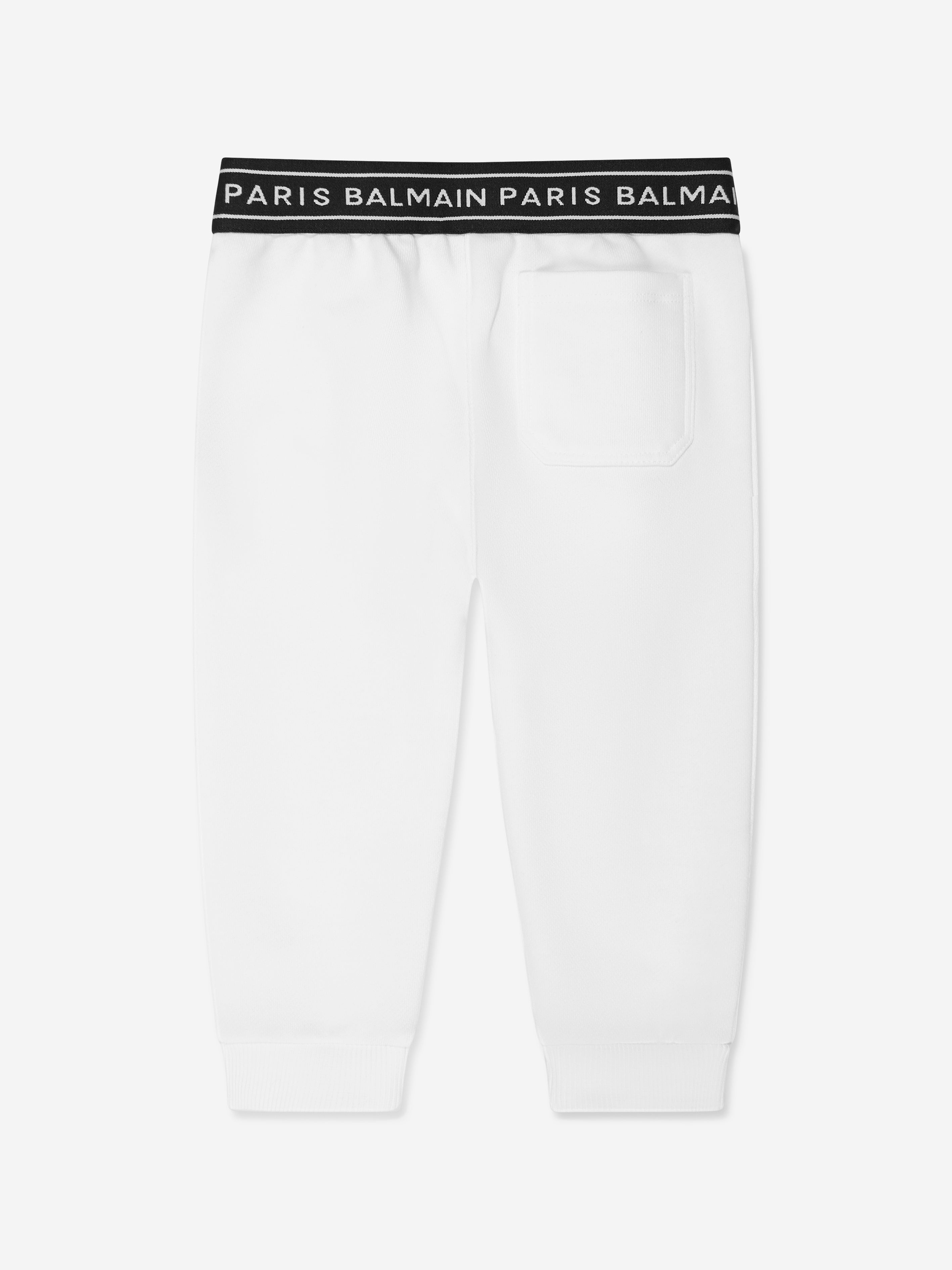 Balmain Baby Logo Joggers in White