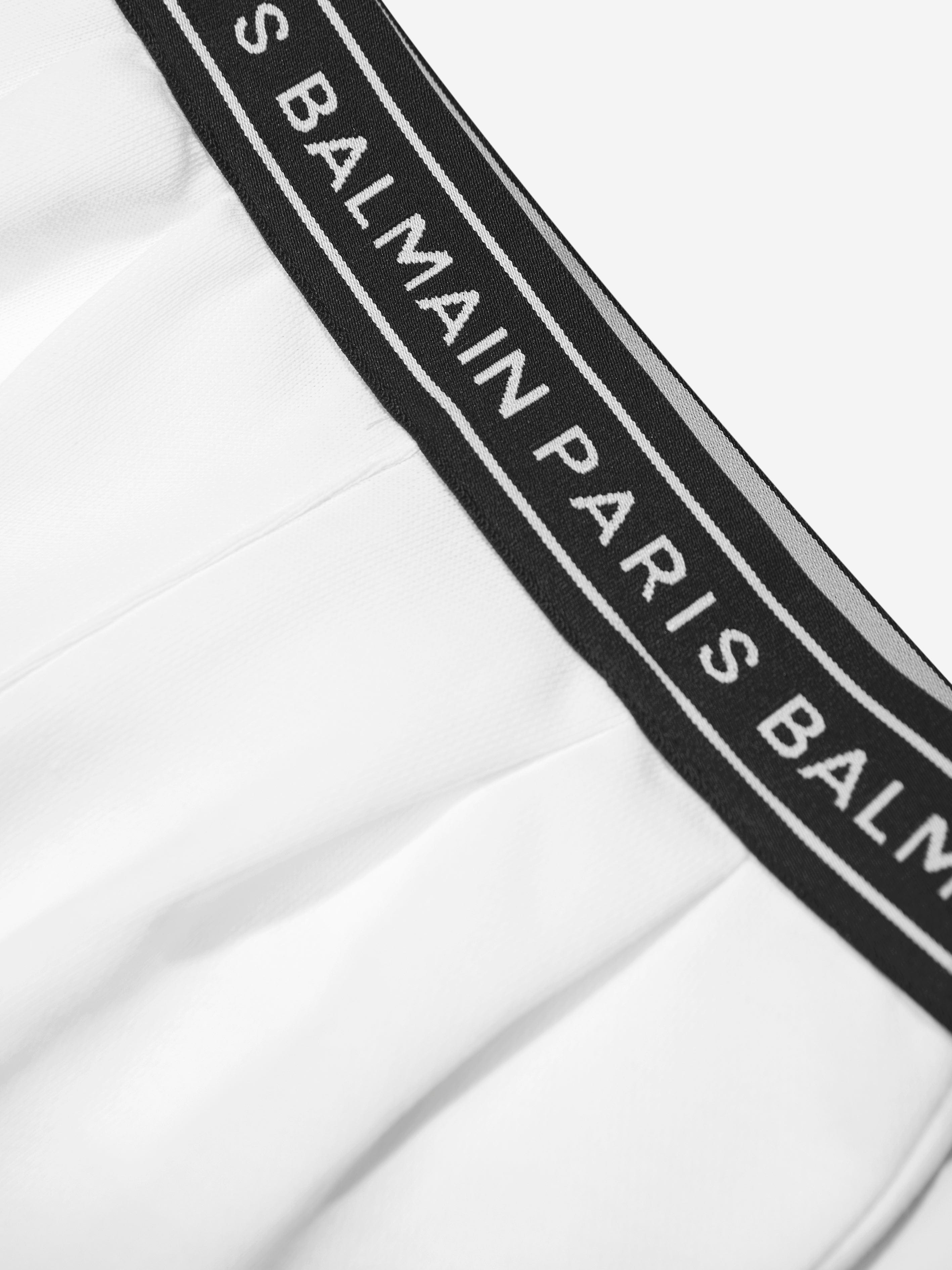 Balmain Baby Logo Joggers in White