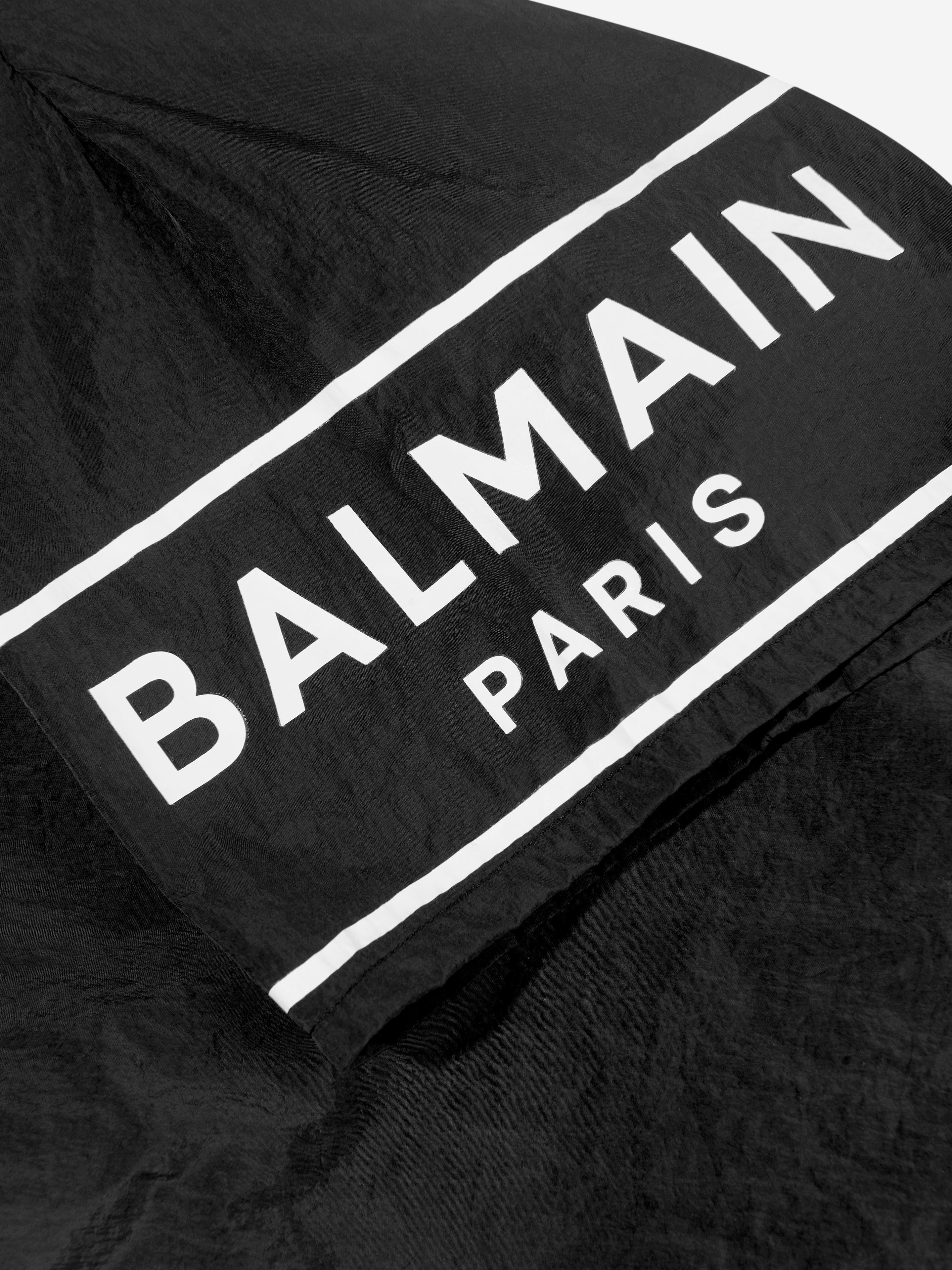 Balmain Boys Logo Swim Shorts in Black