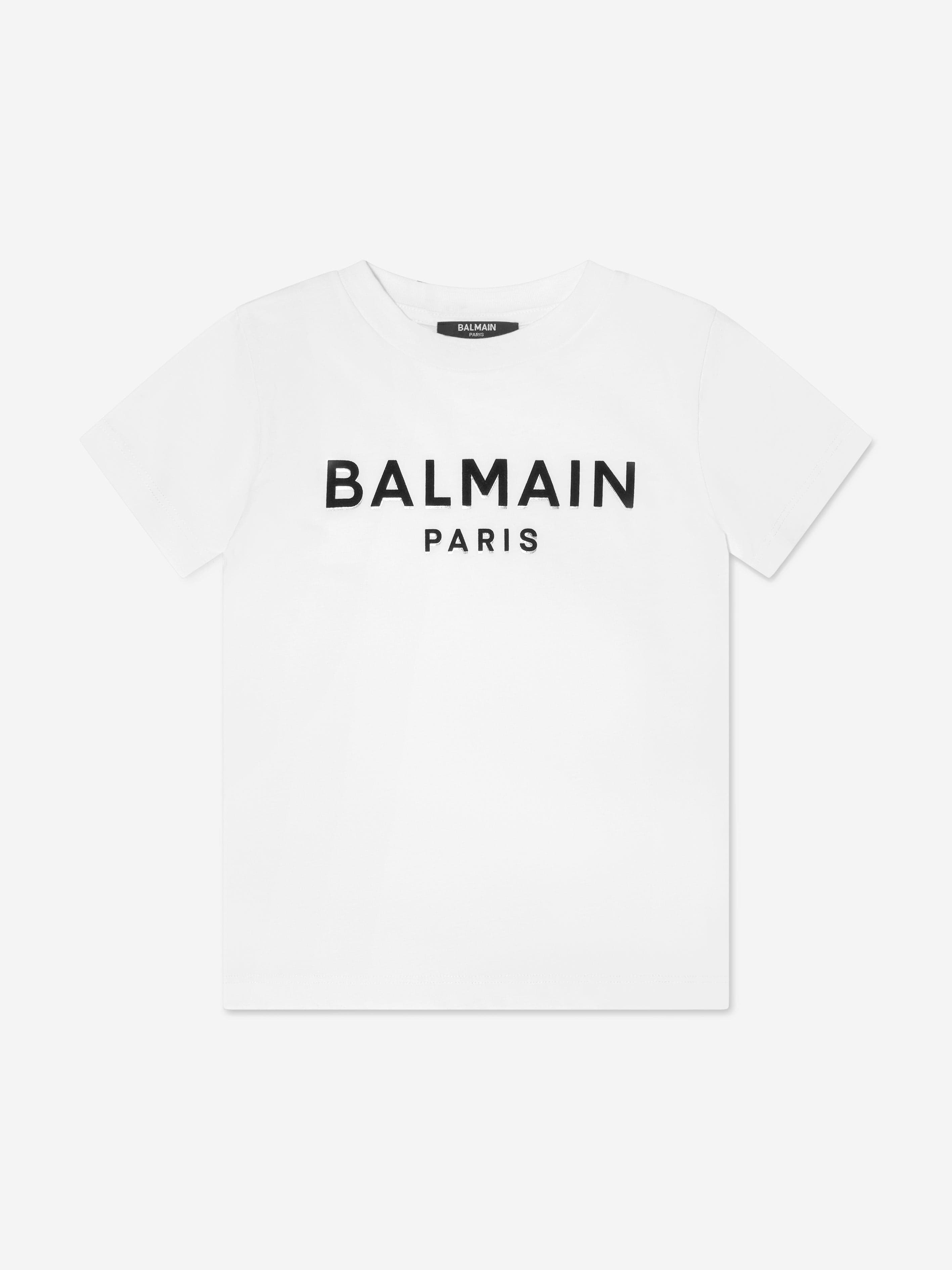 Balmain Boys Logo T-Shirt in White