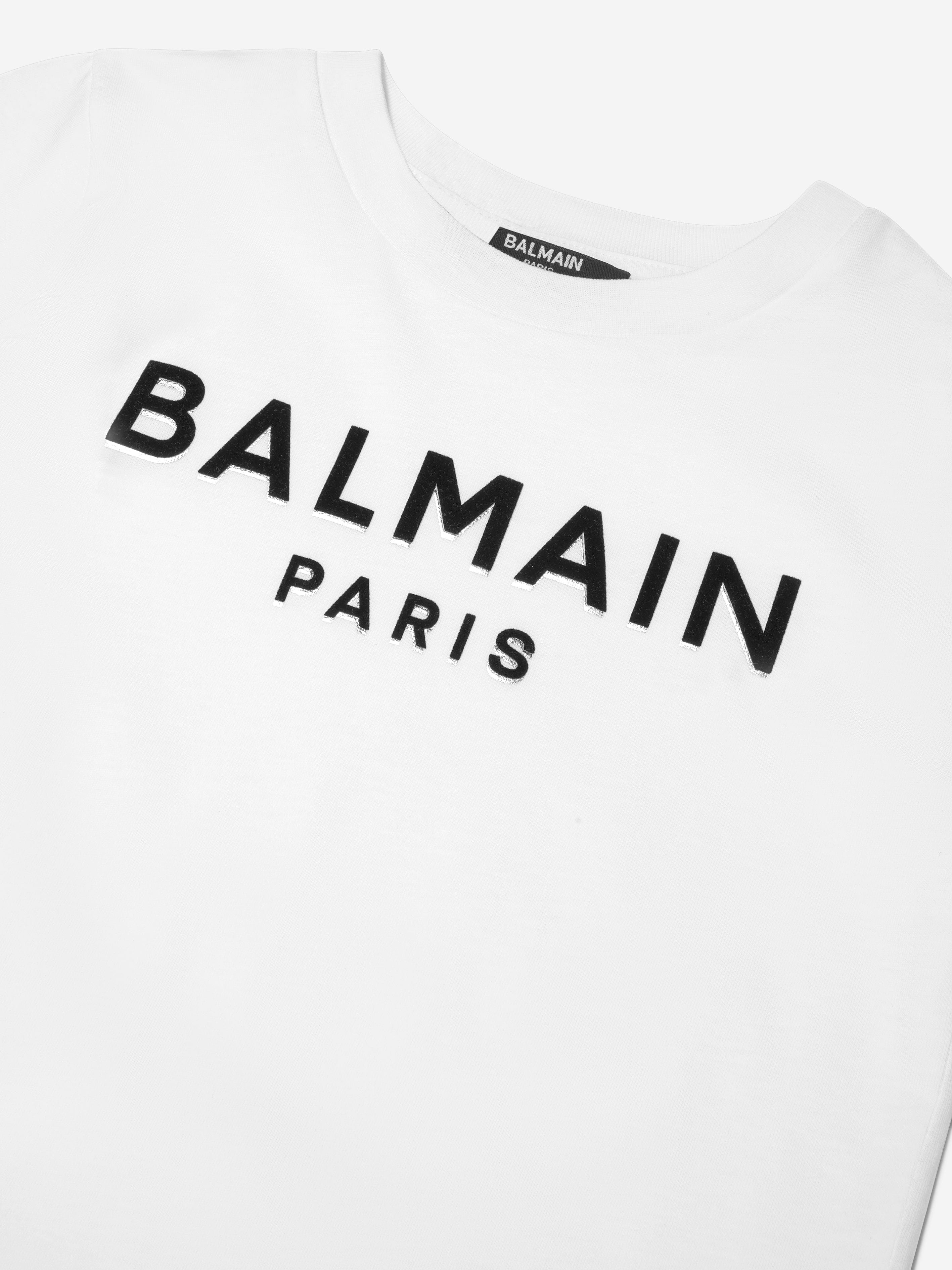 Balmain Boys Logo T-Shirt in White