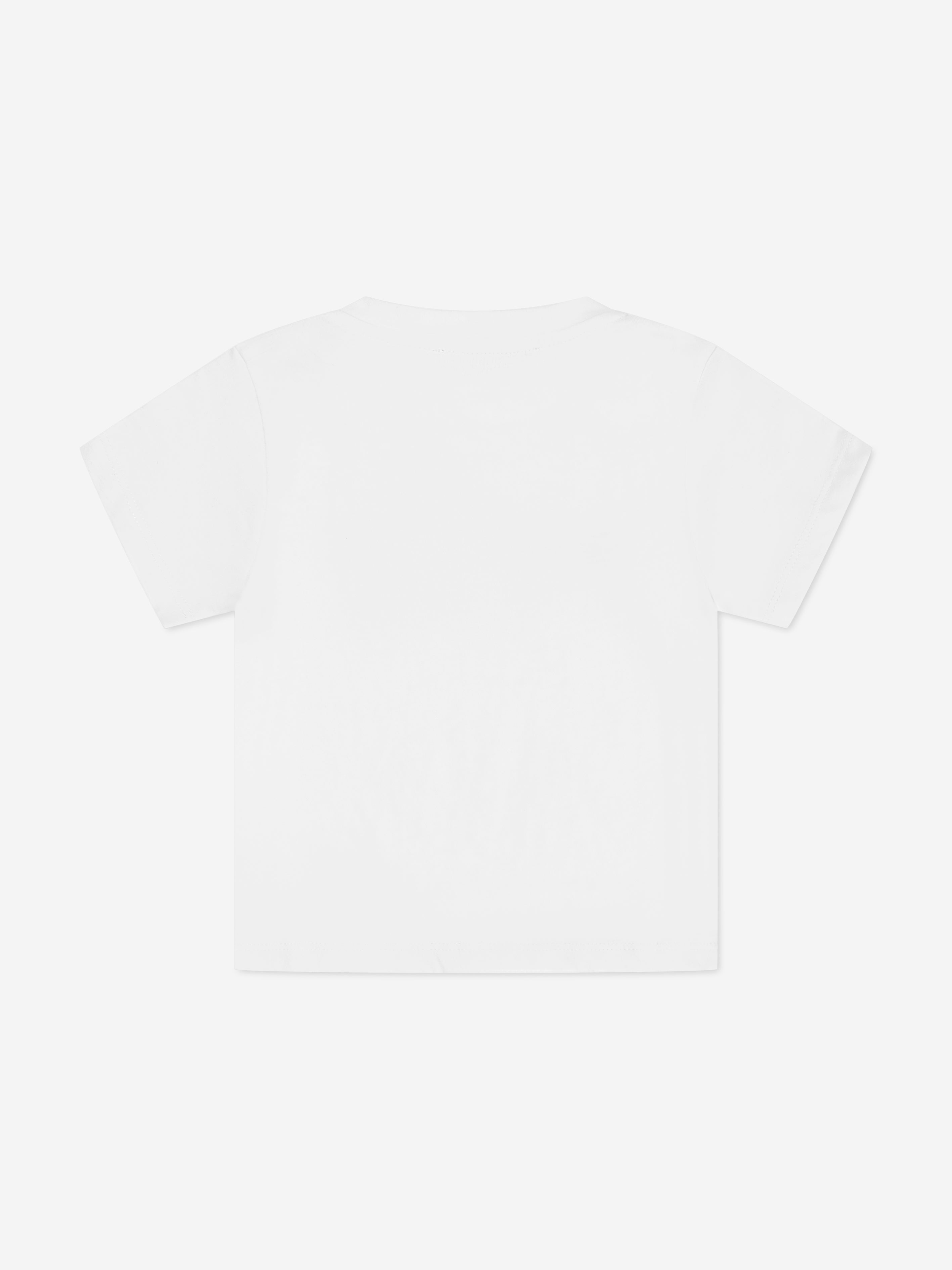 Balmain Baby Girls Logo Print T-Shirt in White