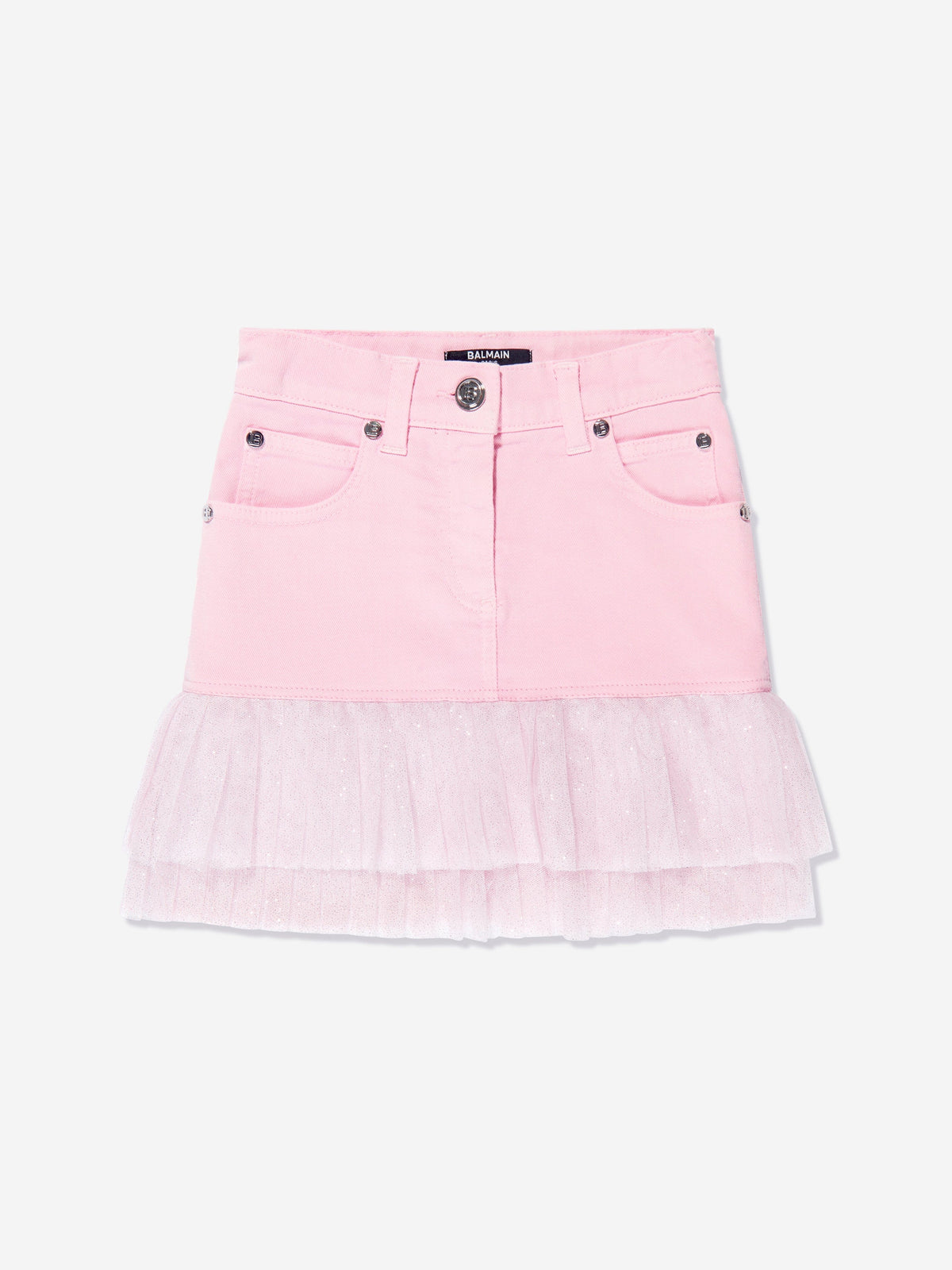 Balmain Pleated Hem Skirt