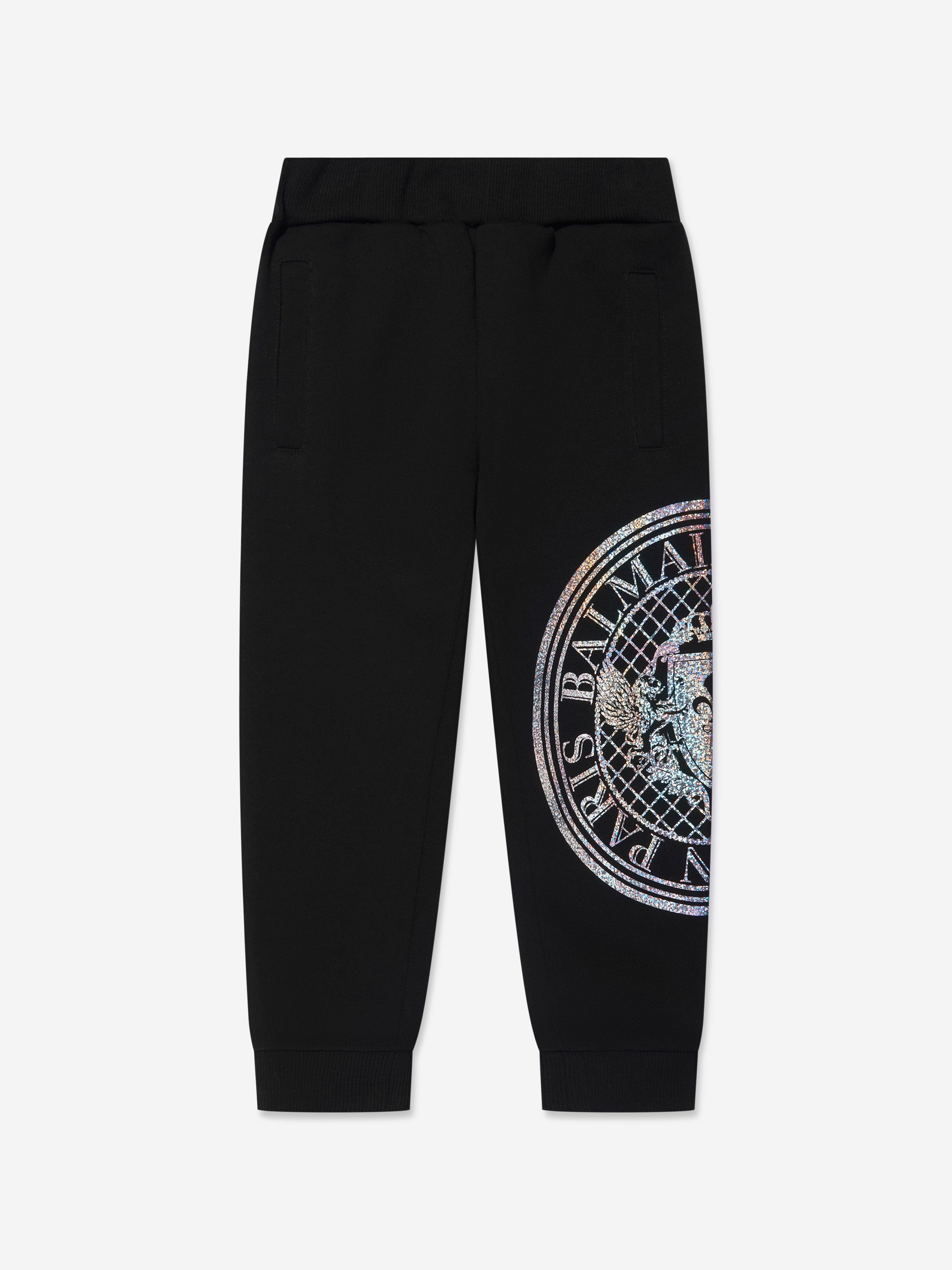 Balmain Boys Logo Joggers in Black