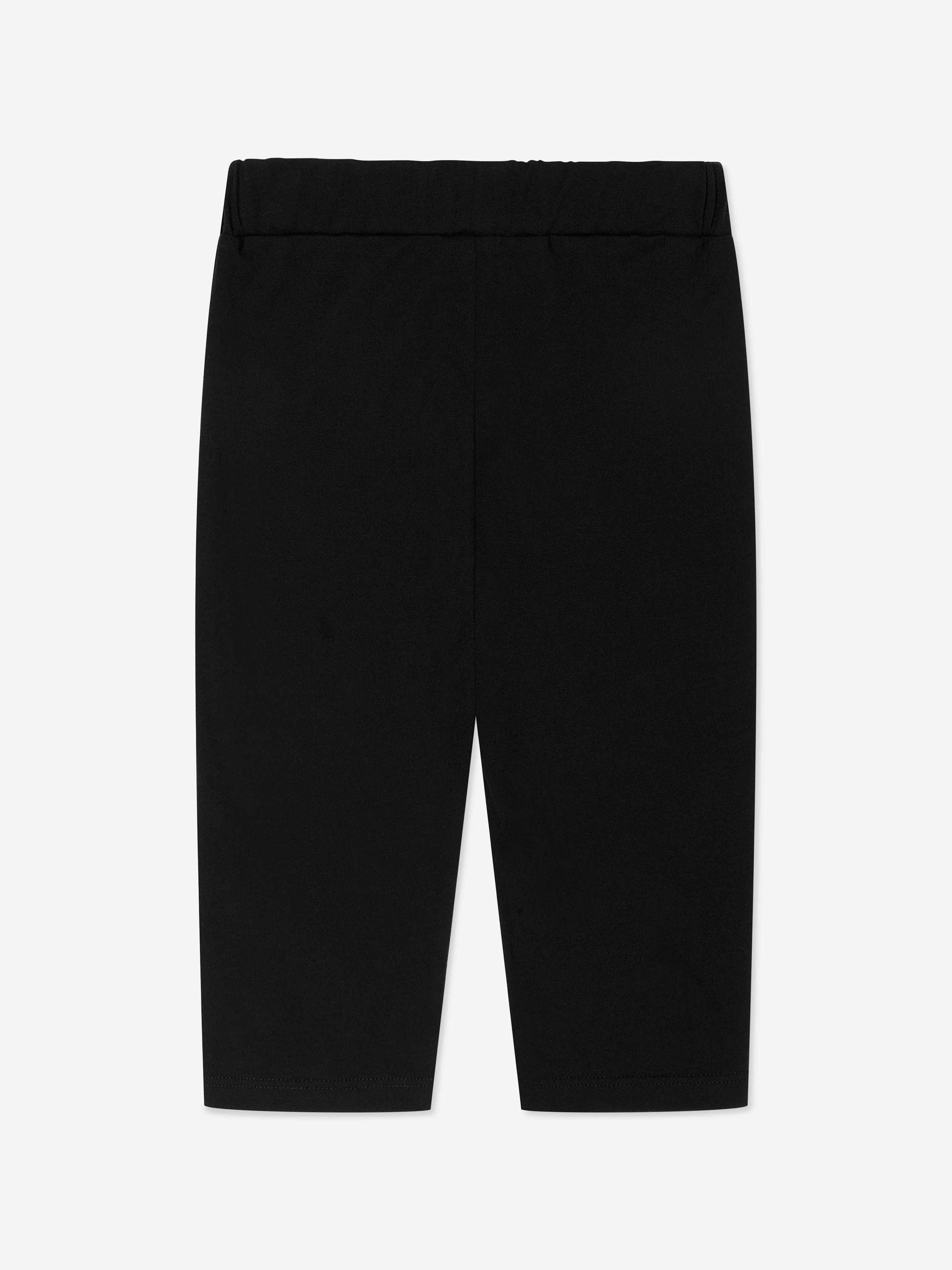 Balmain Girls Logo Print Leggings in Black