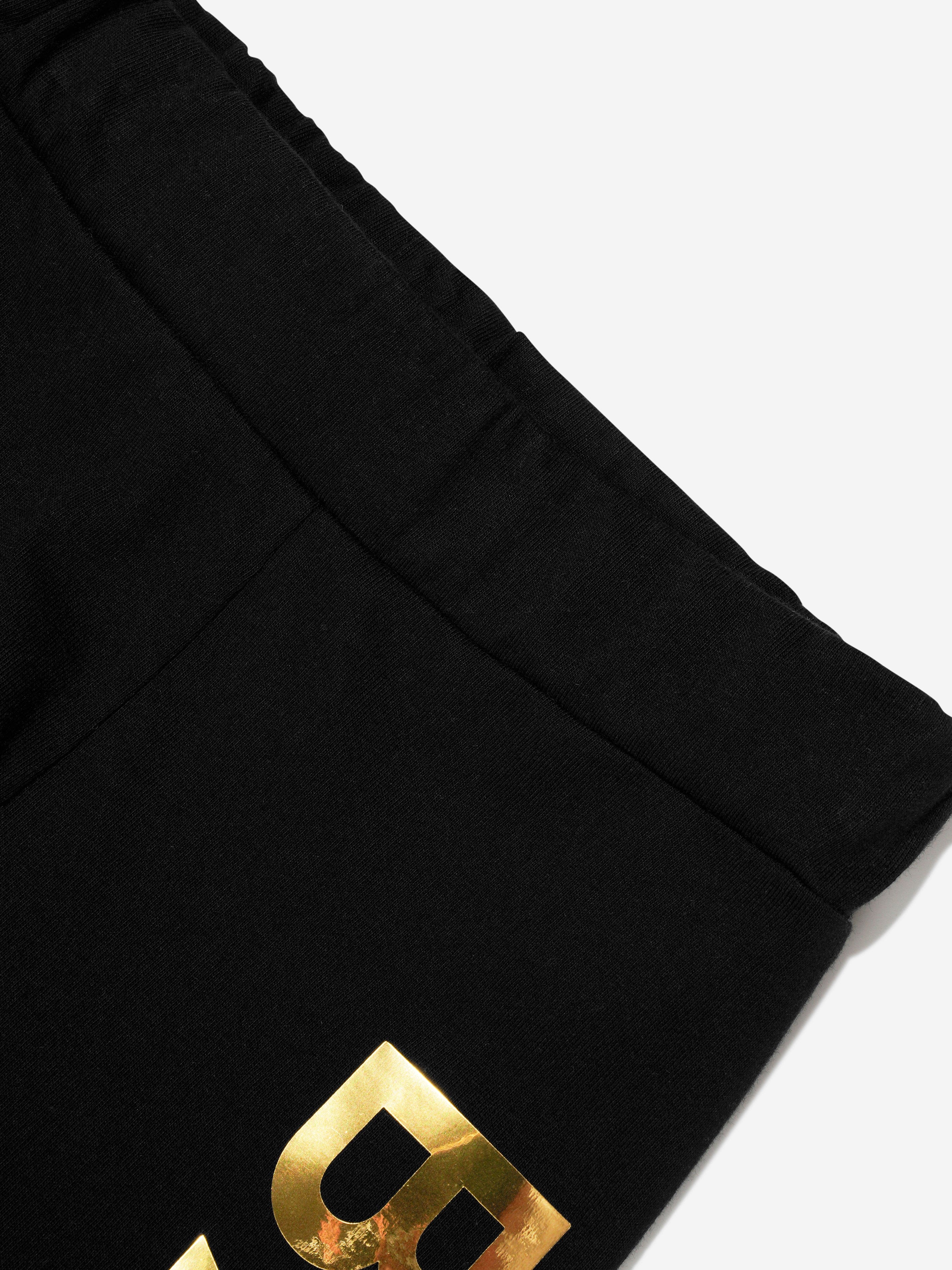 Balmain Girls Logo Print Leggings in Black