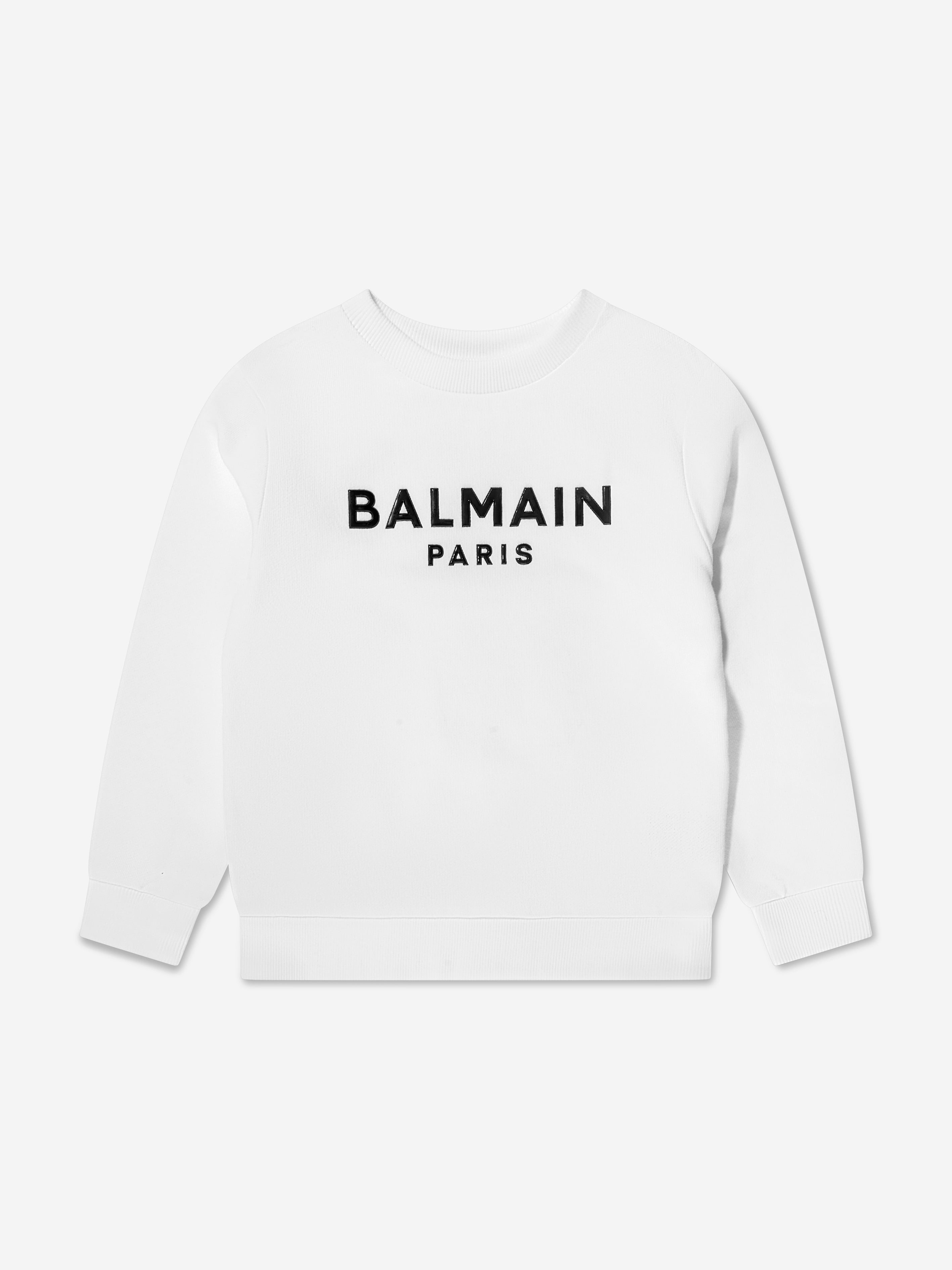 Balmain Boys Logo Sweatshirt in White