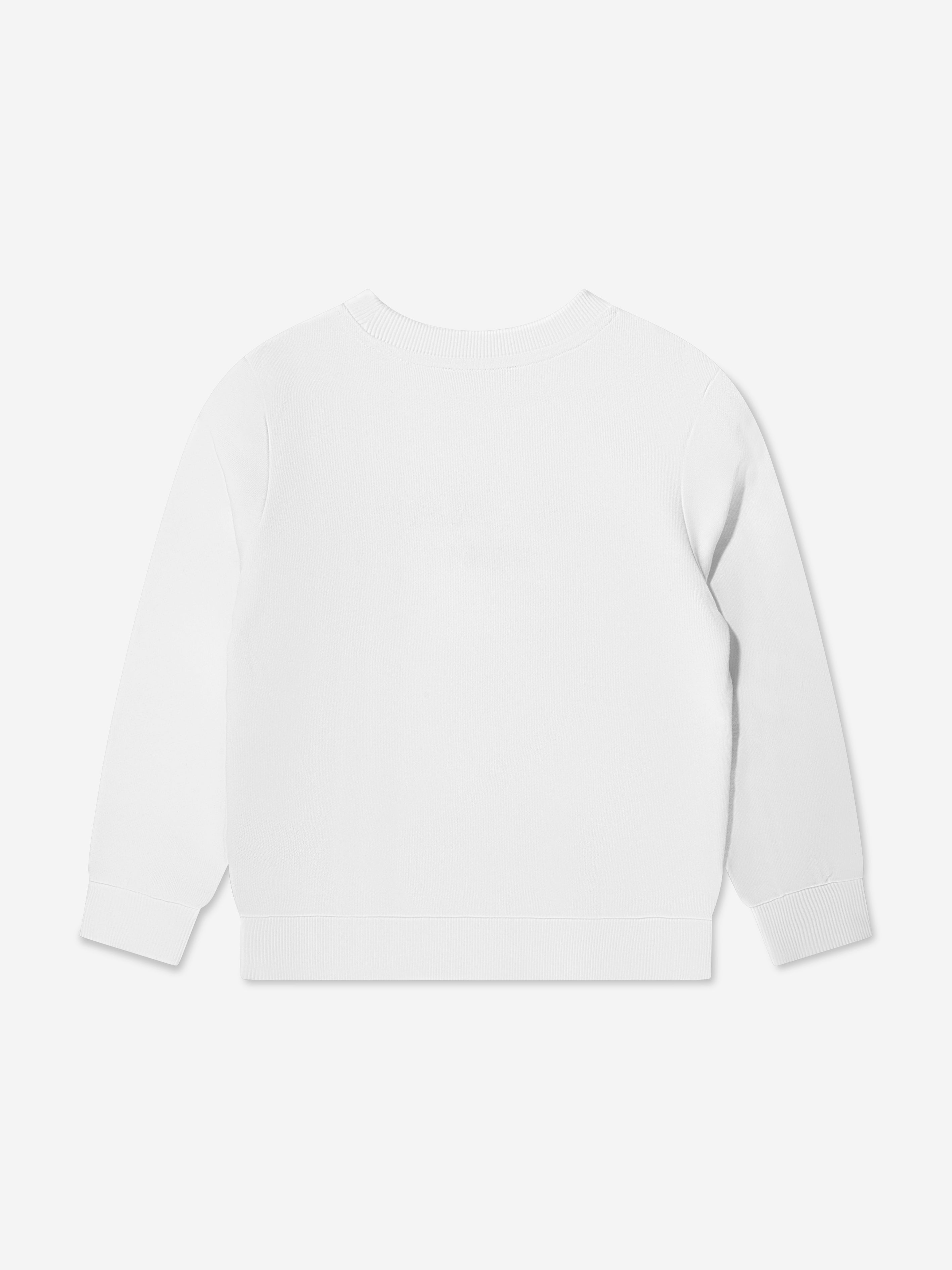 Balmain Boys Logo Sweatshirt in White