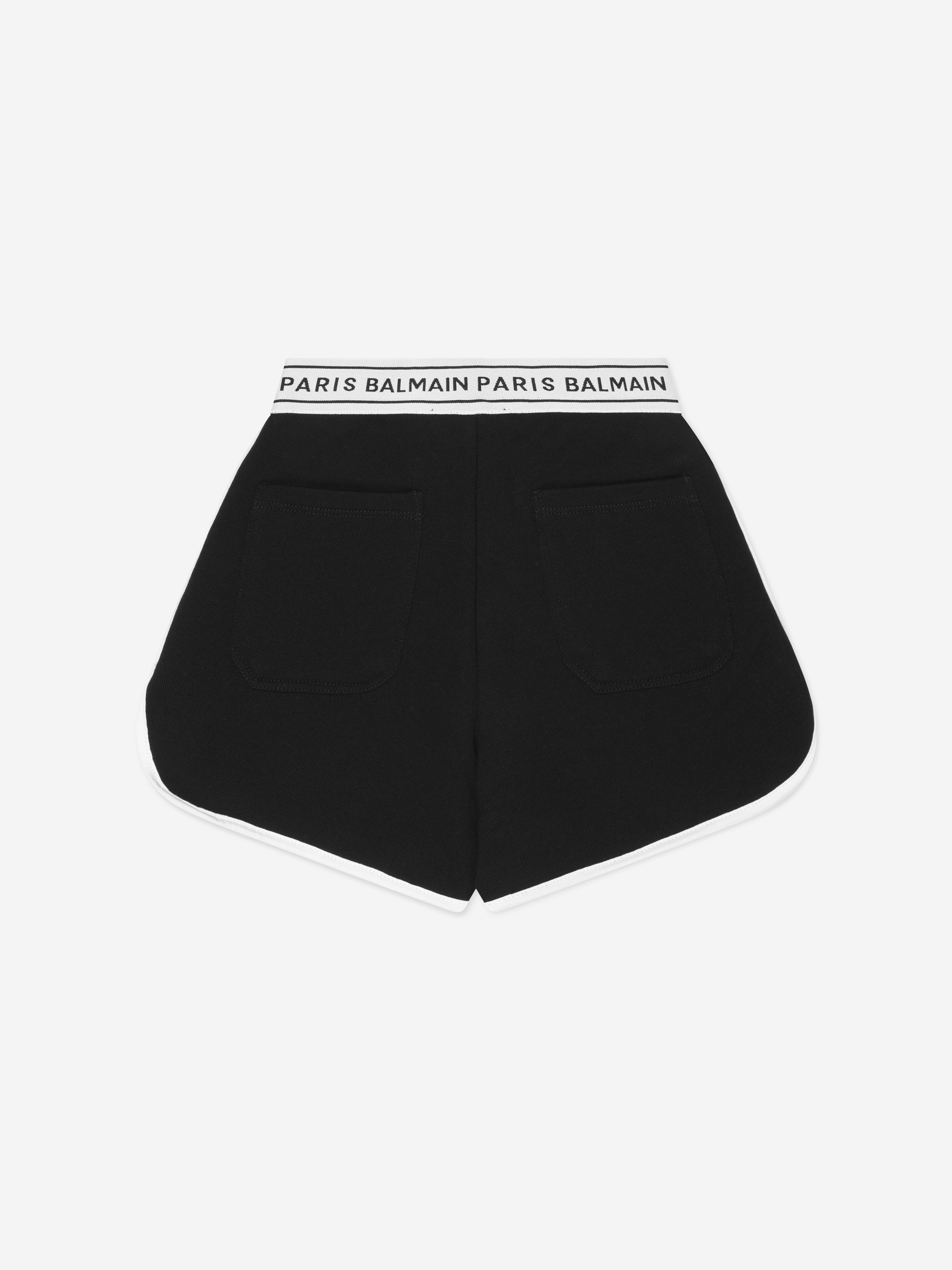 Balmain Girls Logo Shorts in Black