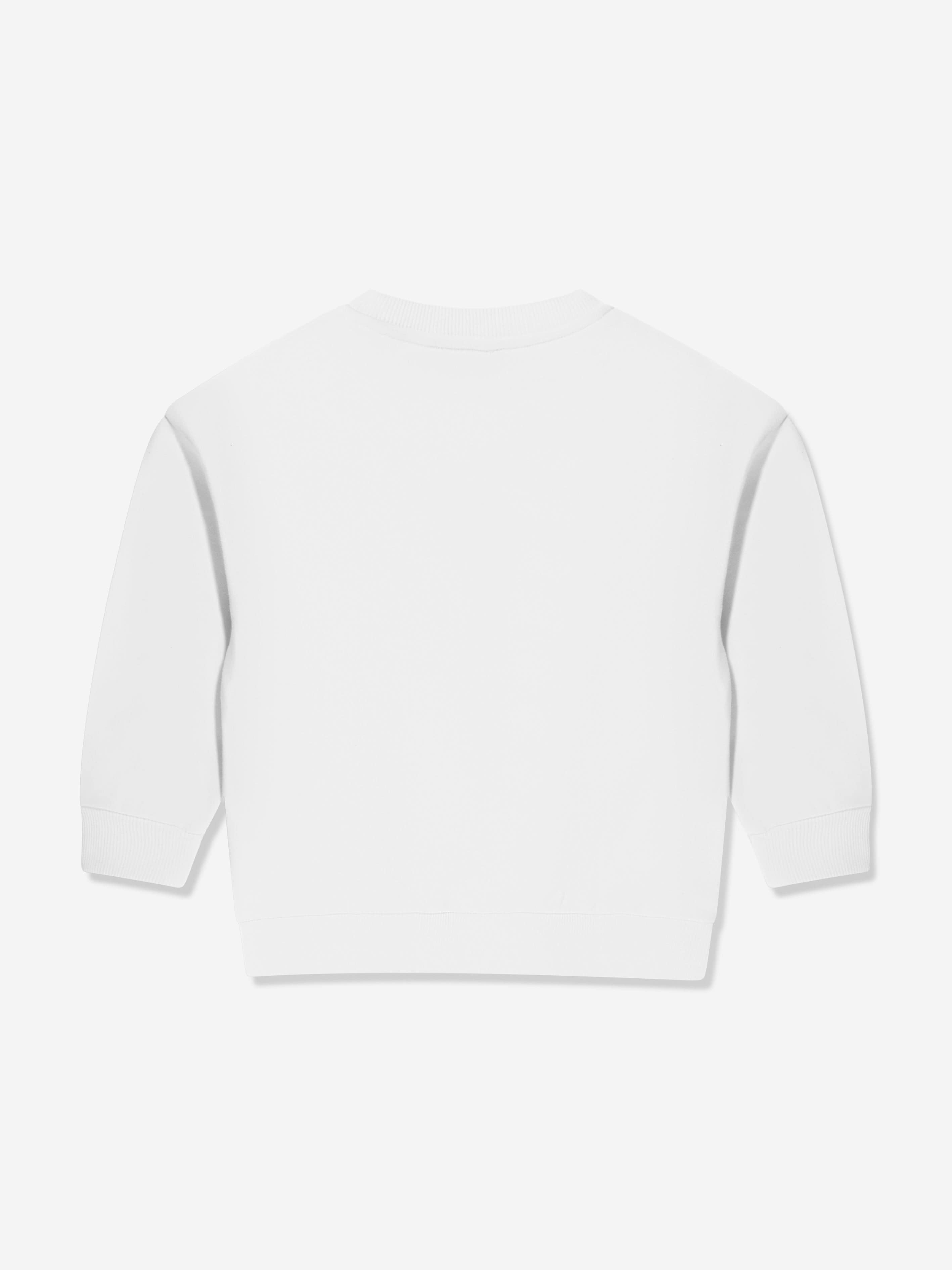 Balmain Girls Logo Sweatshirt in White