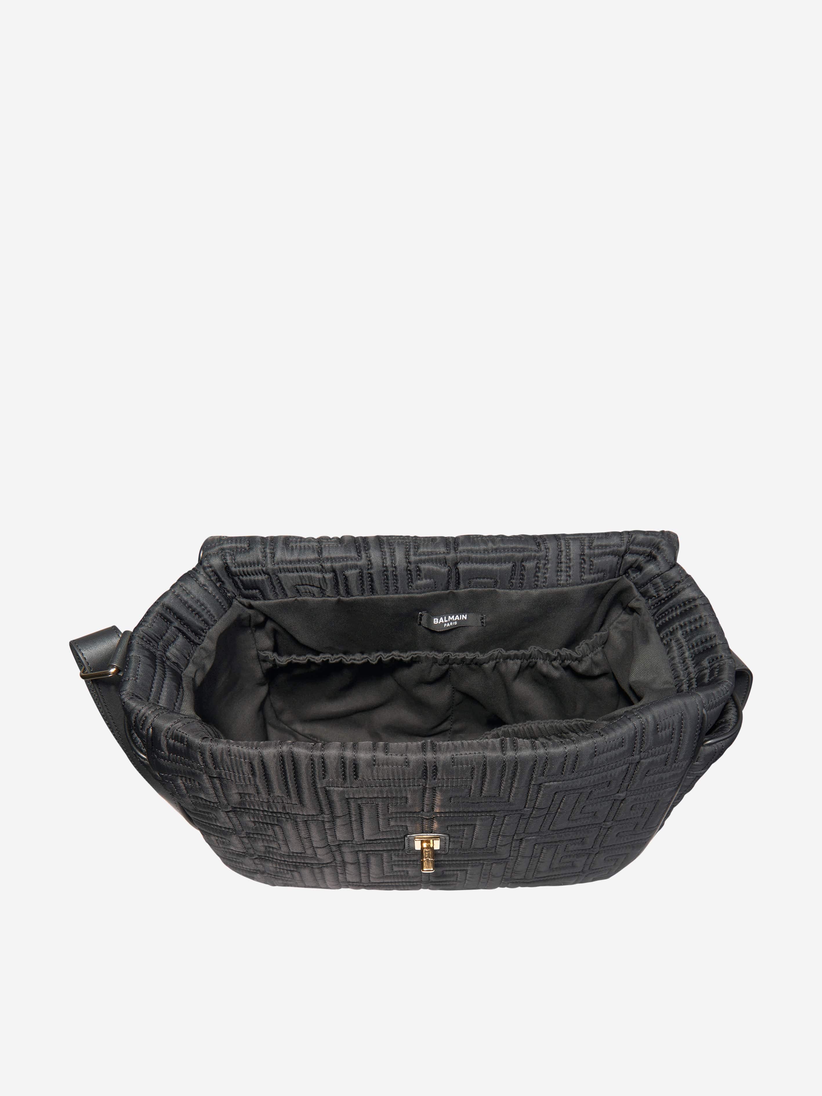 Balmain Baby Logo Changing Bag in Black