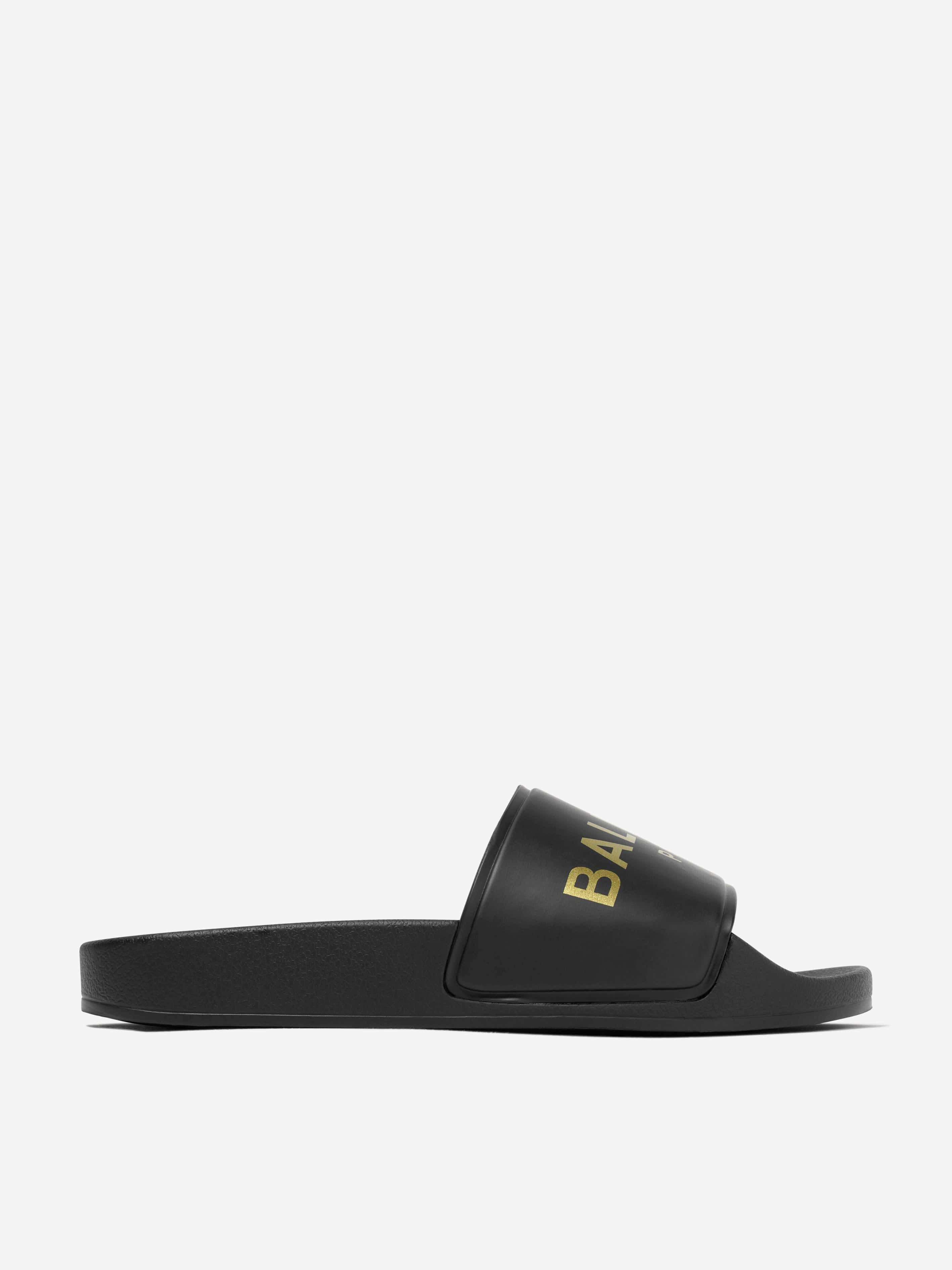 Balmain Kids Logo Sliders in Black