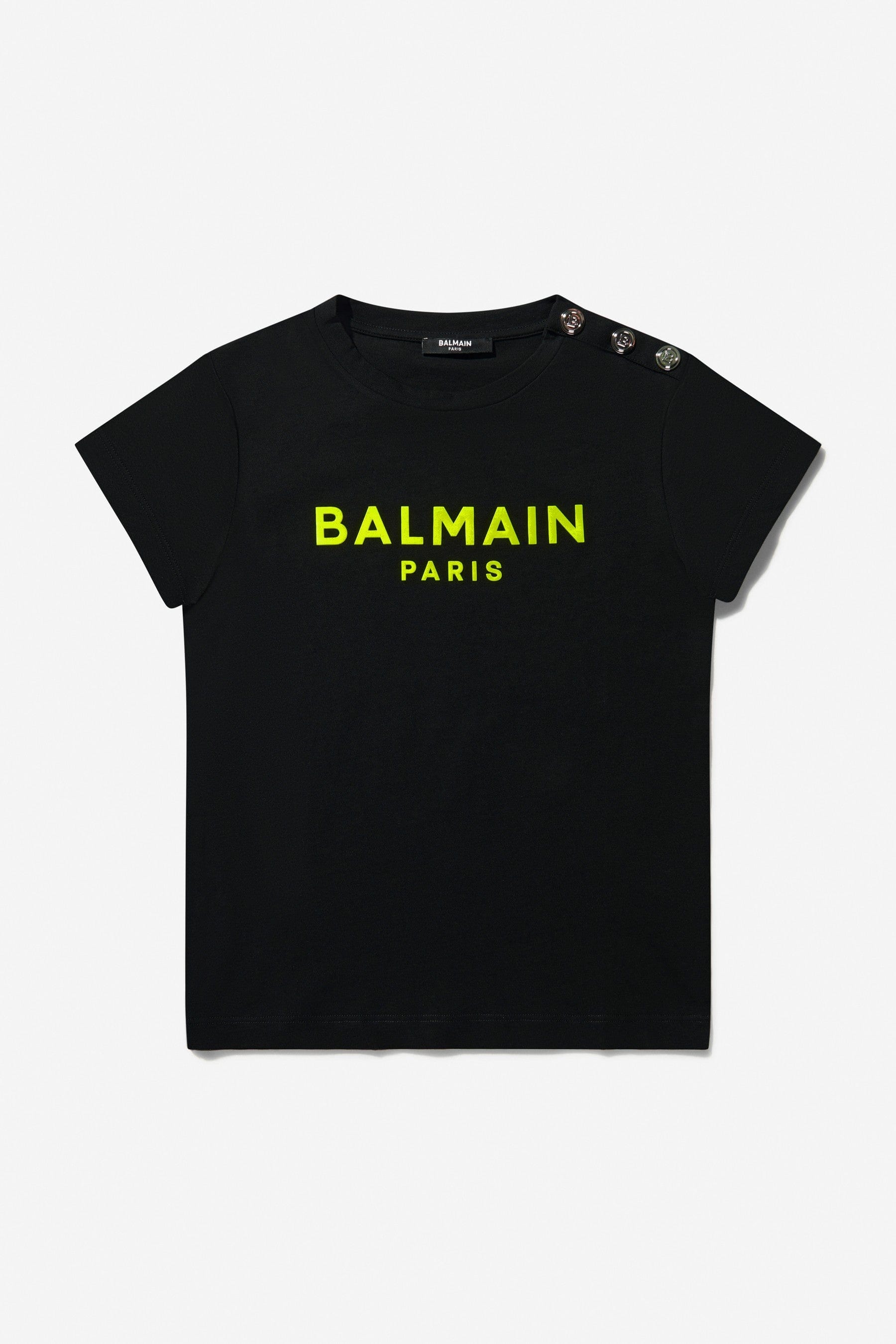 Balmain Girls Cotton Logo T-Shirt