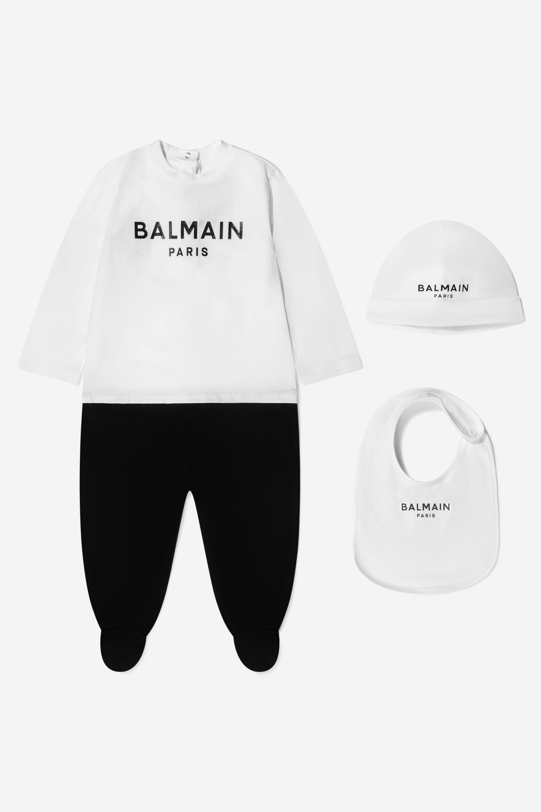 Balmain Baby Boys Cotton Babygrow Gift Set (3 Piece)