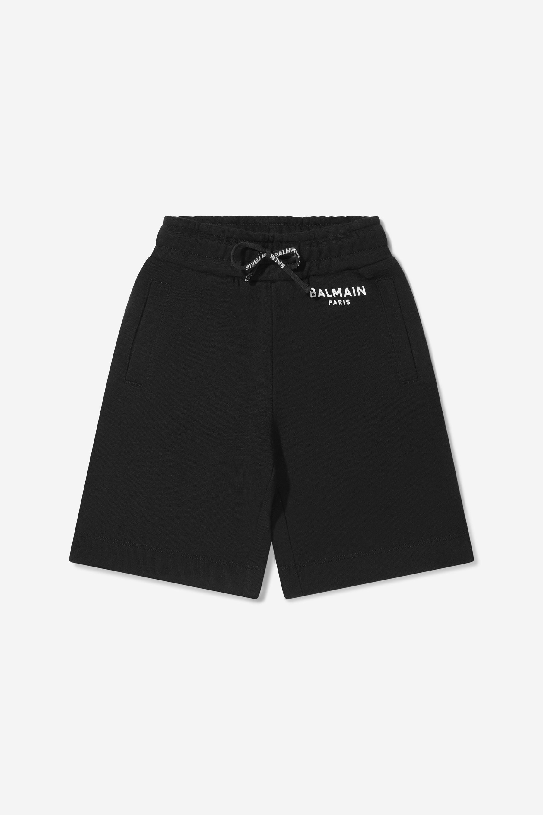 Balmain Boys Cotton Branded Bermuda Shorts