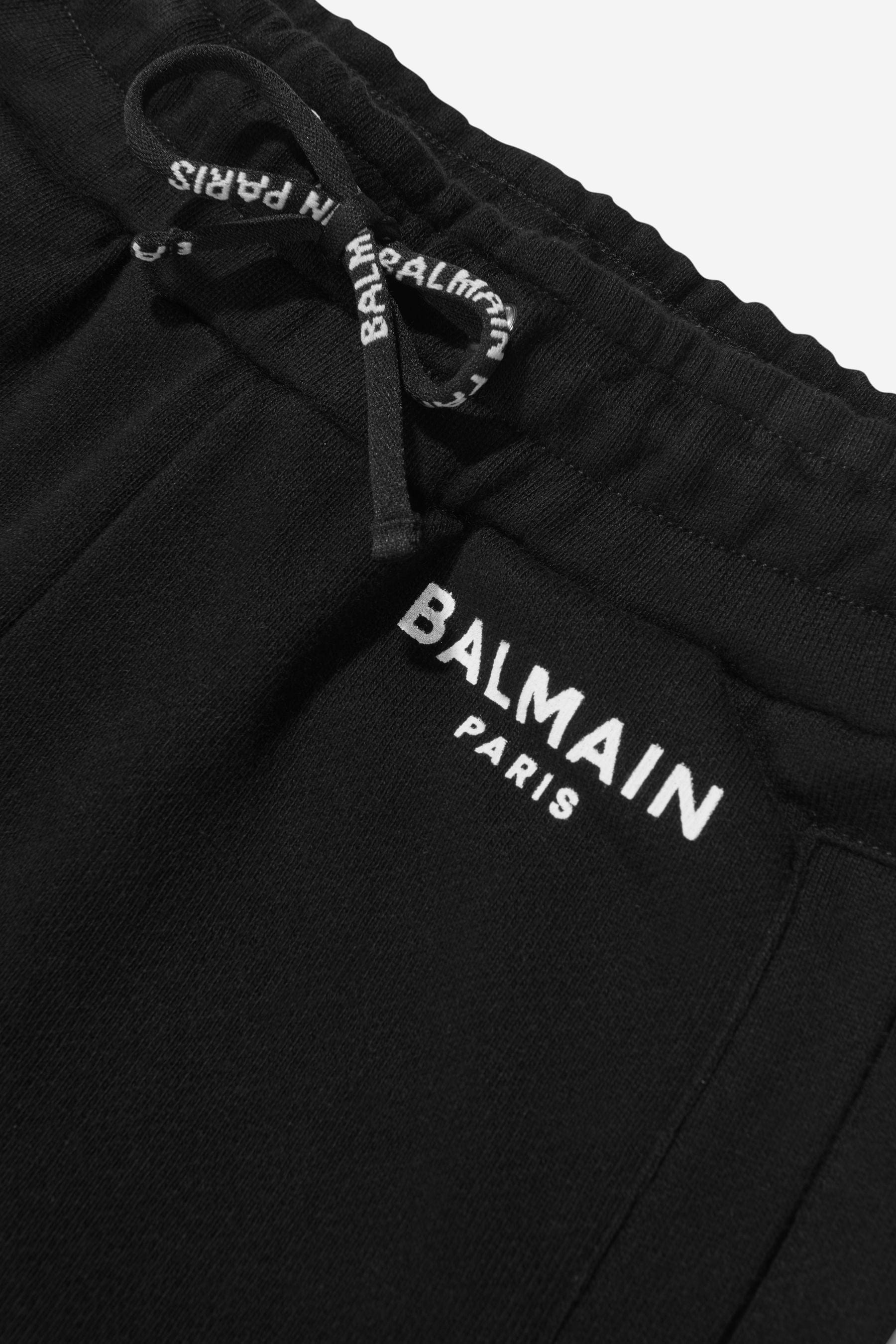 Balmain Boys Cotton Branded Bermuda Shorts