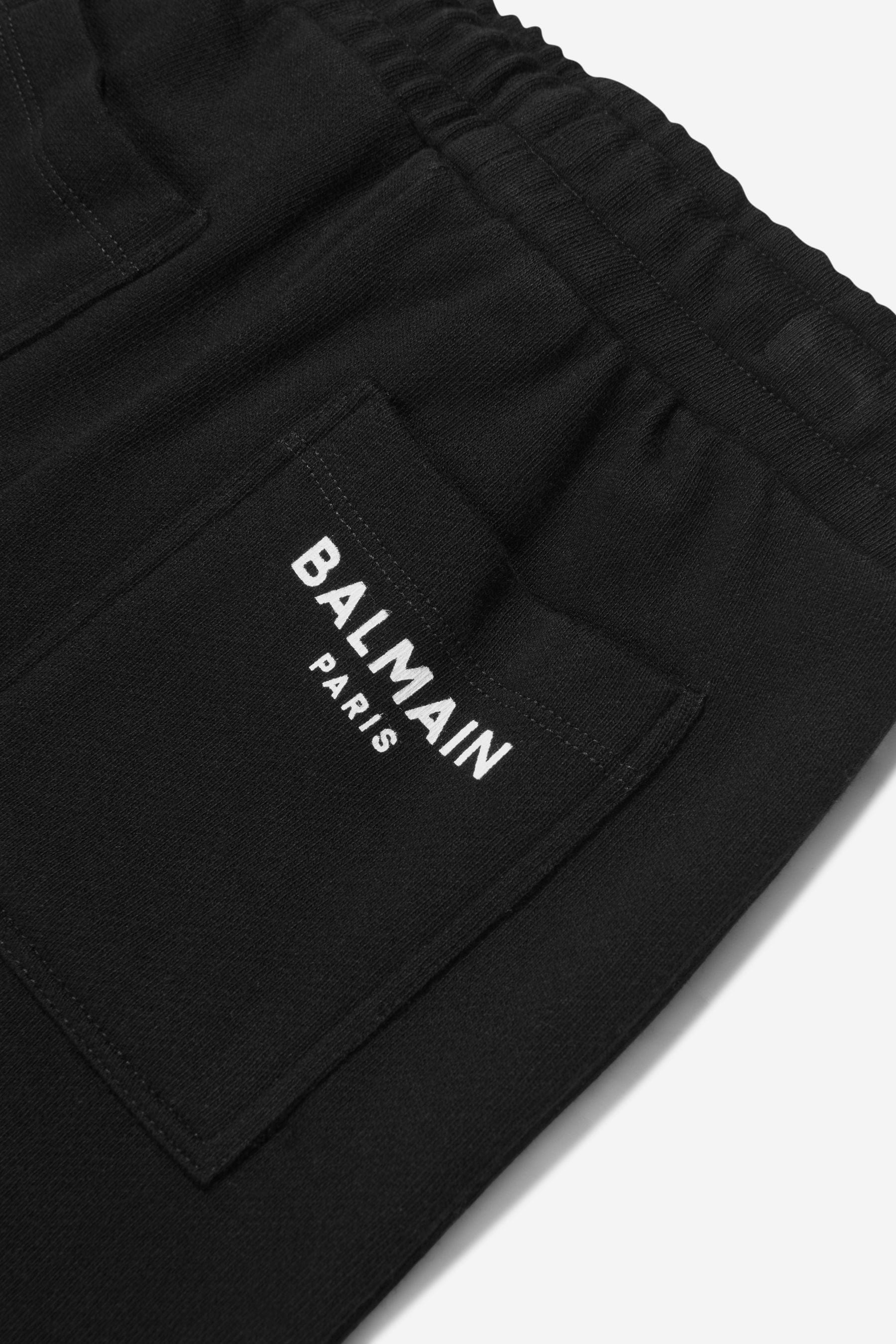 Balmain Boys Cotton Branded Bermuda Shorts