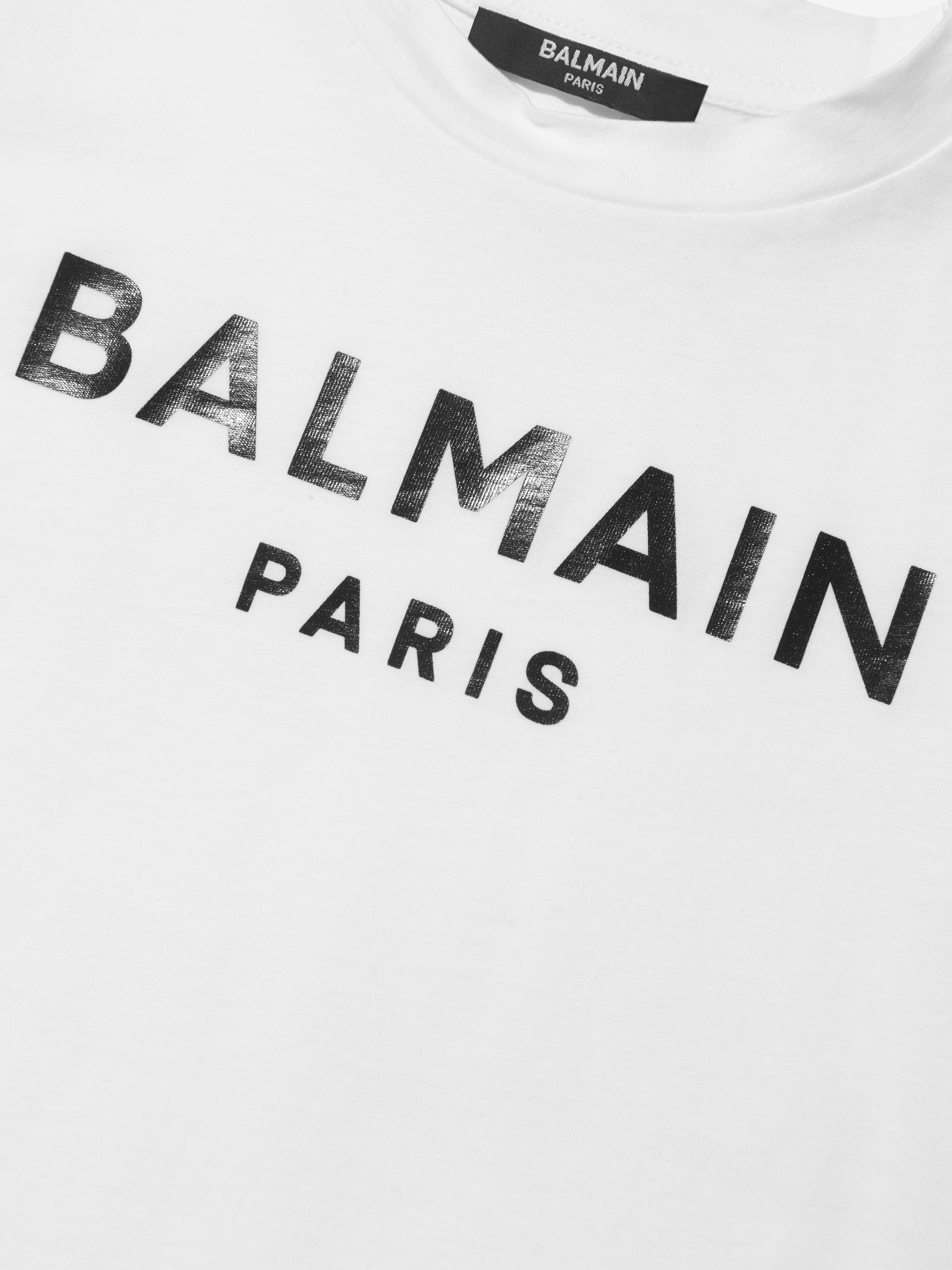 Balmain Kids Logo Print T-Shirt