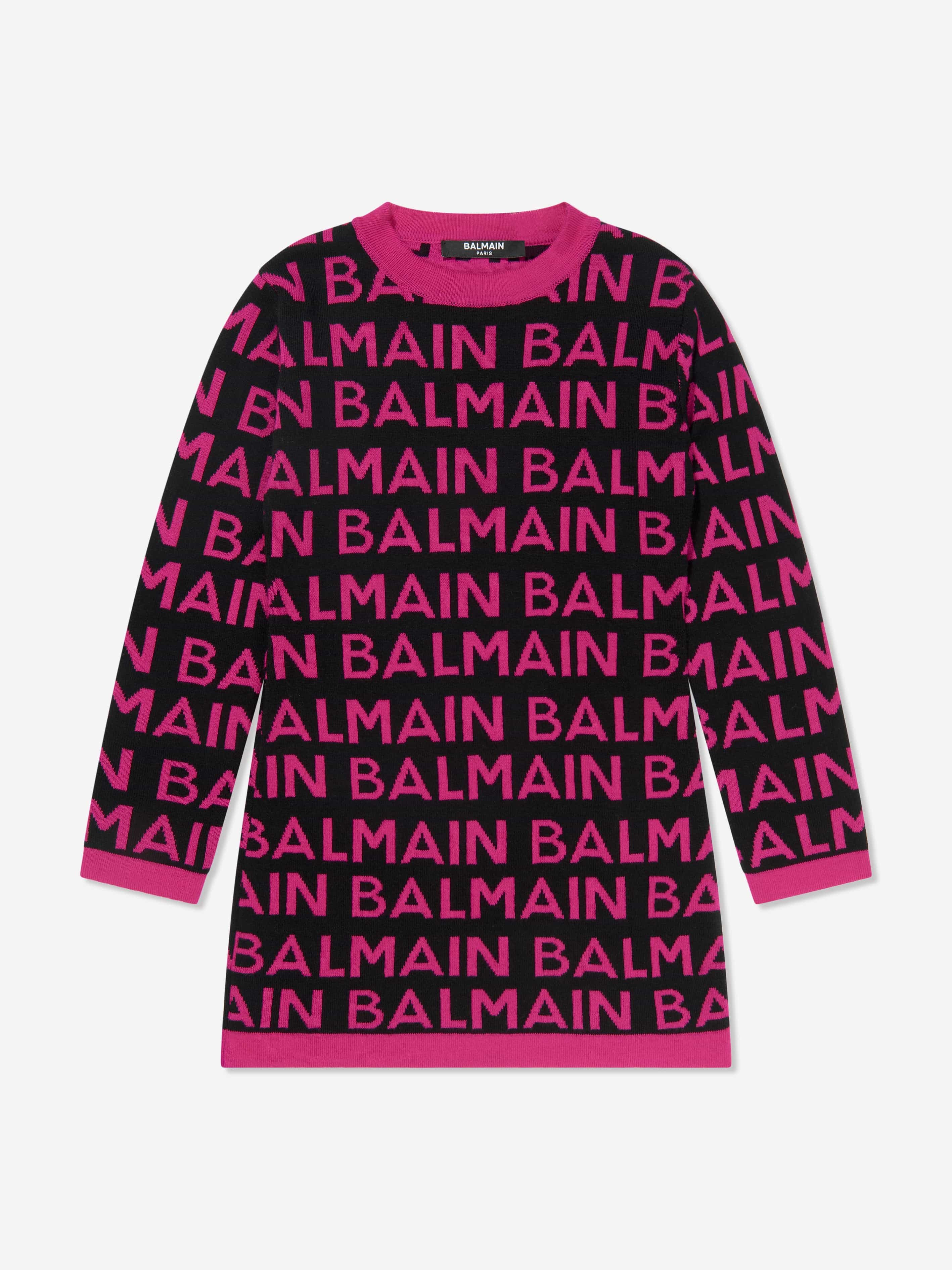 Balmain Girls Logo Jumper Dress