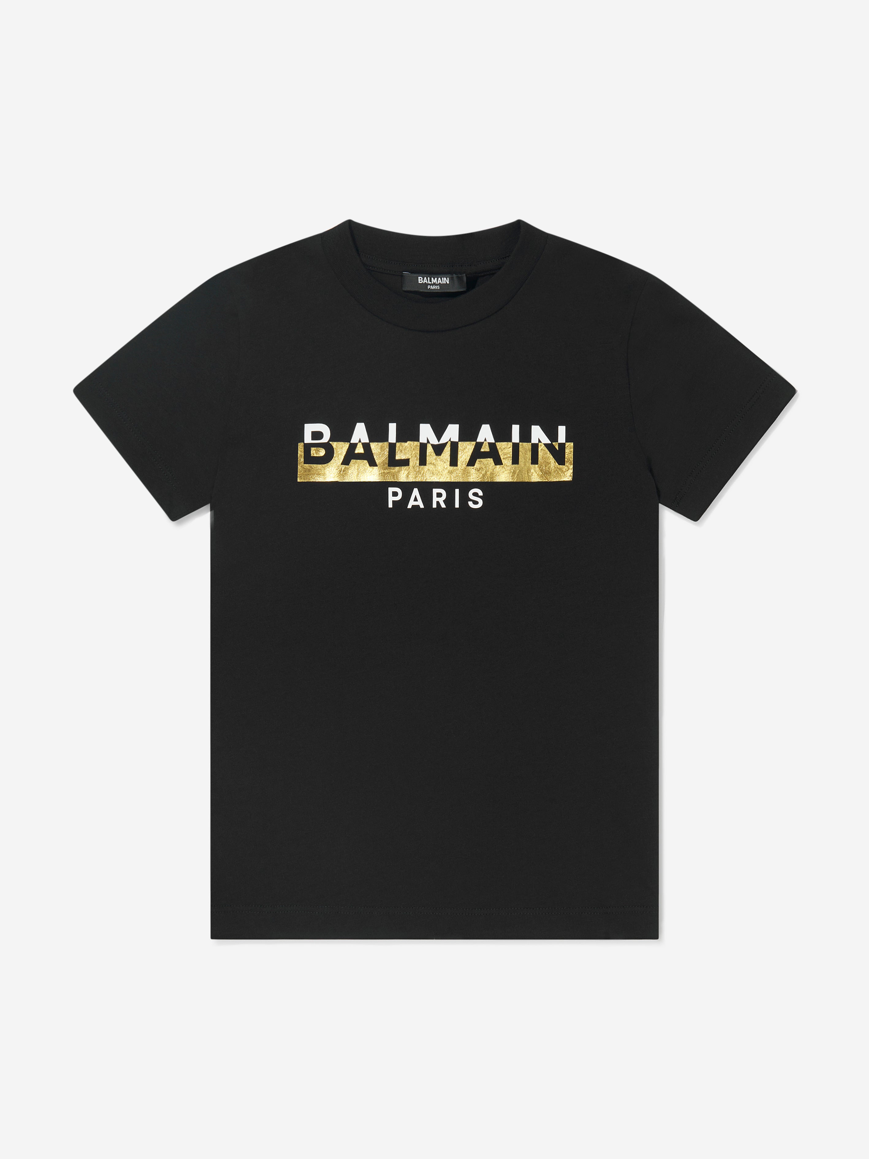 Balmain Boys Logo Print T-Shirt