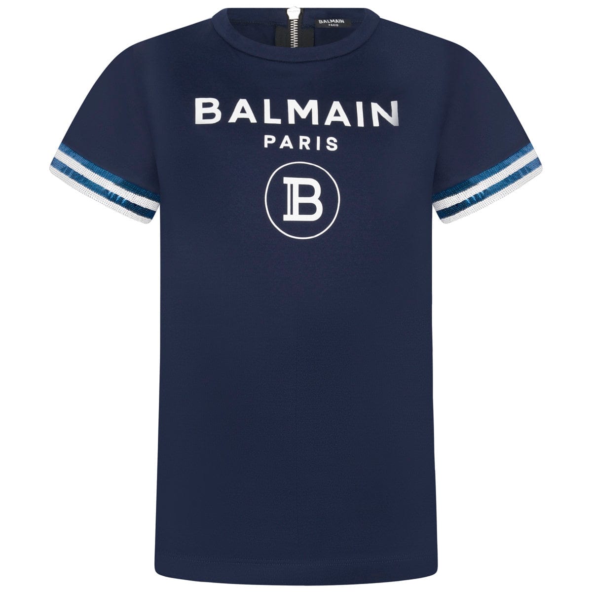 Balmain Girls Dress - Cotton Milano Logo Dress