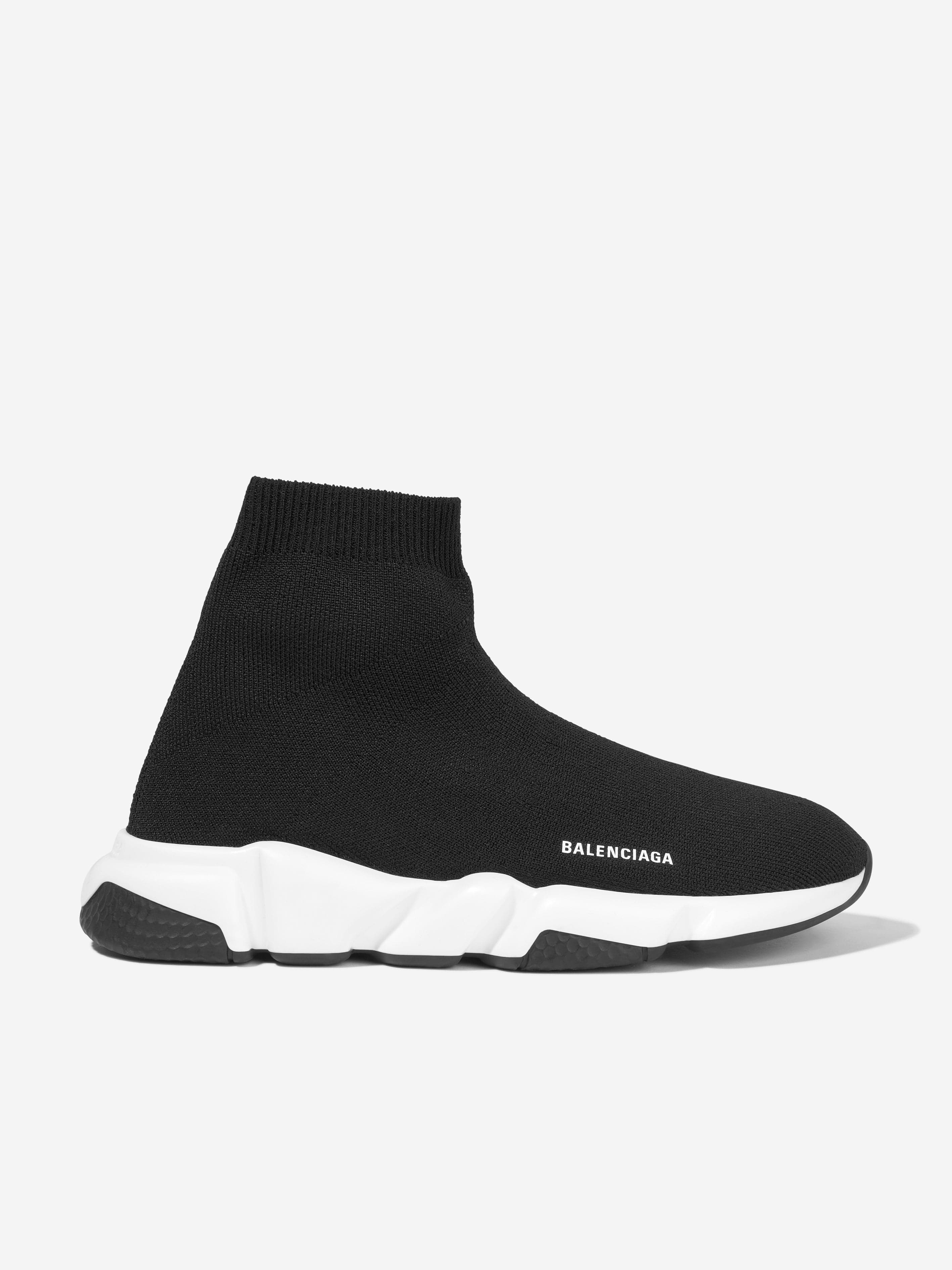 Balenciaga Kids Speed Trainers in Black