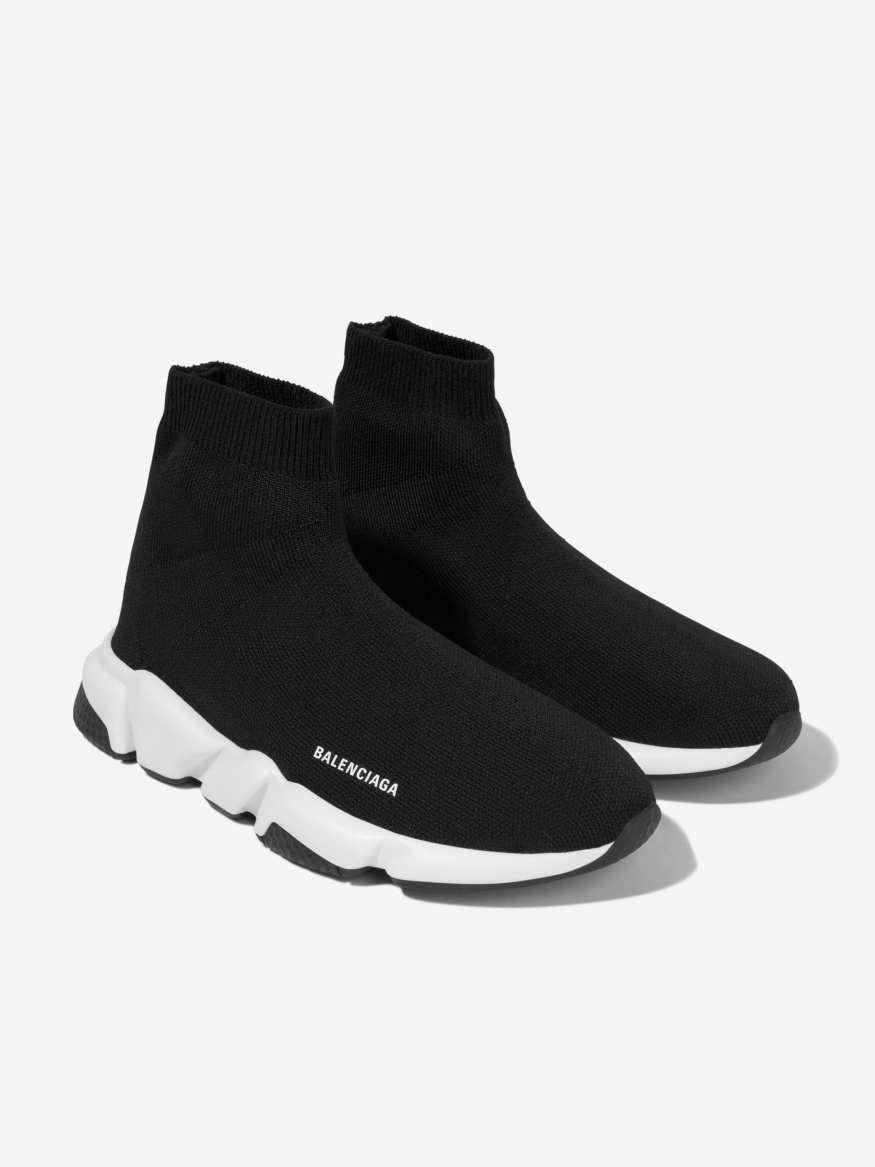 Balenciaga Kids Speed Trainers in Black