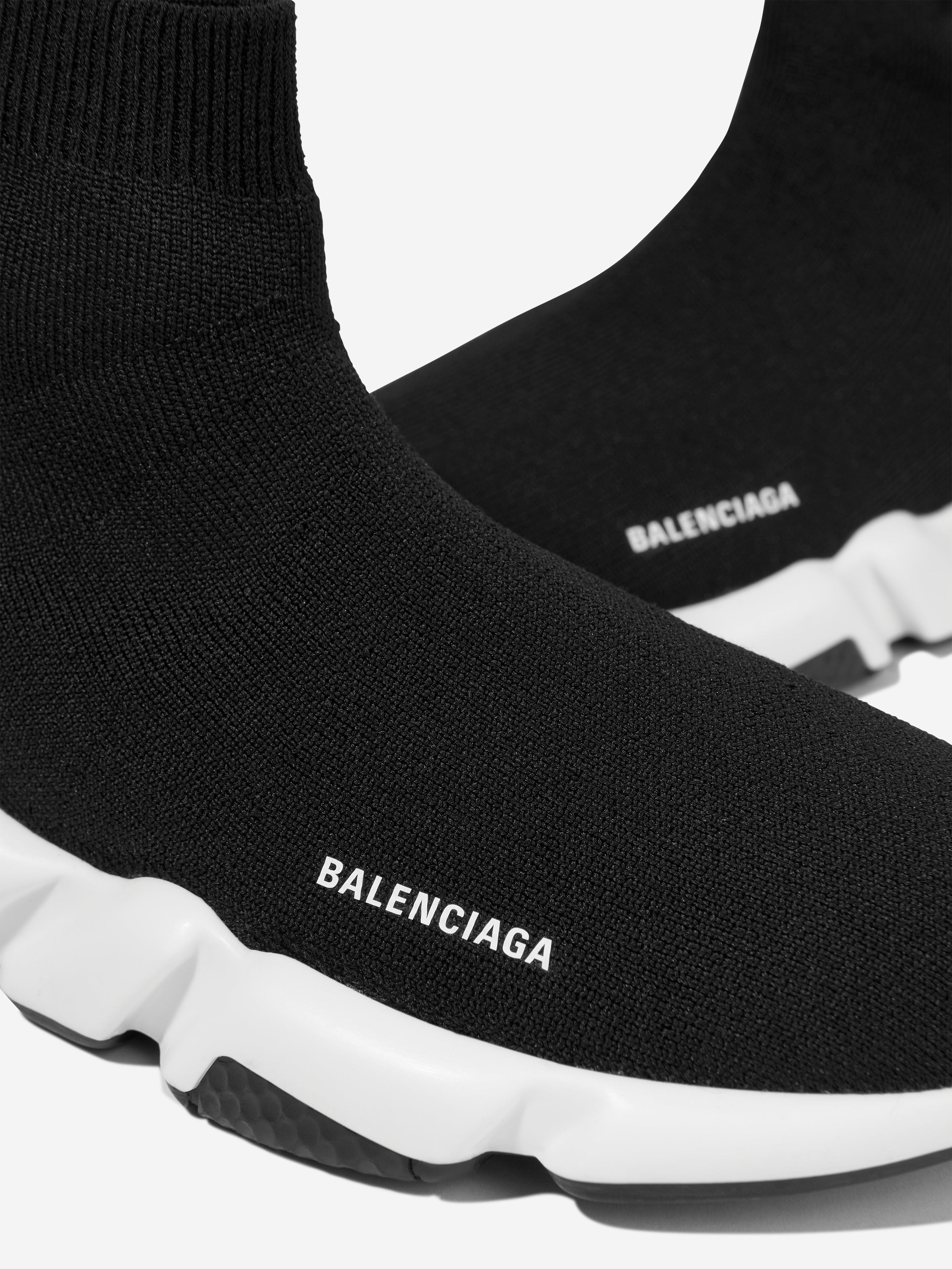 Balenciaga Kids Speed Trainers in Black