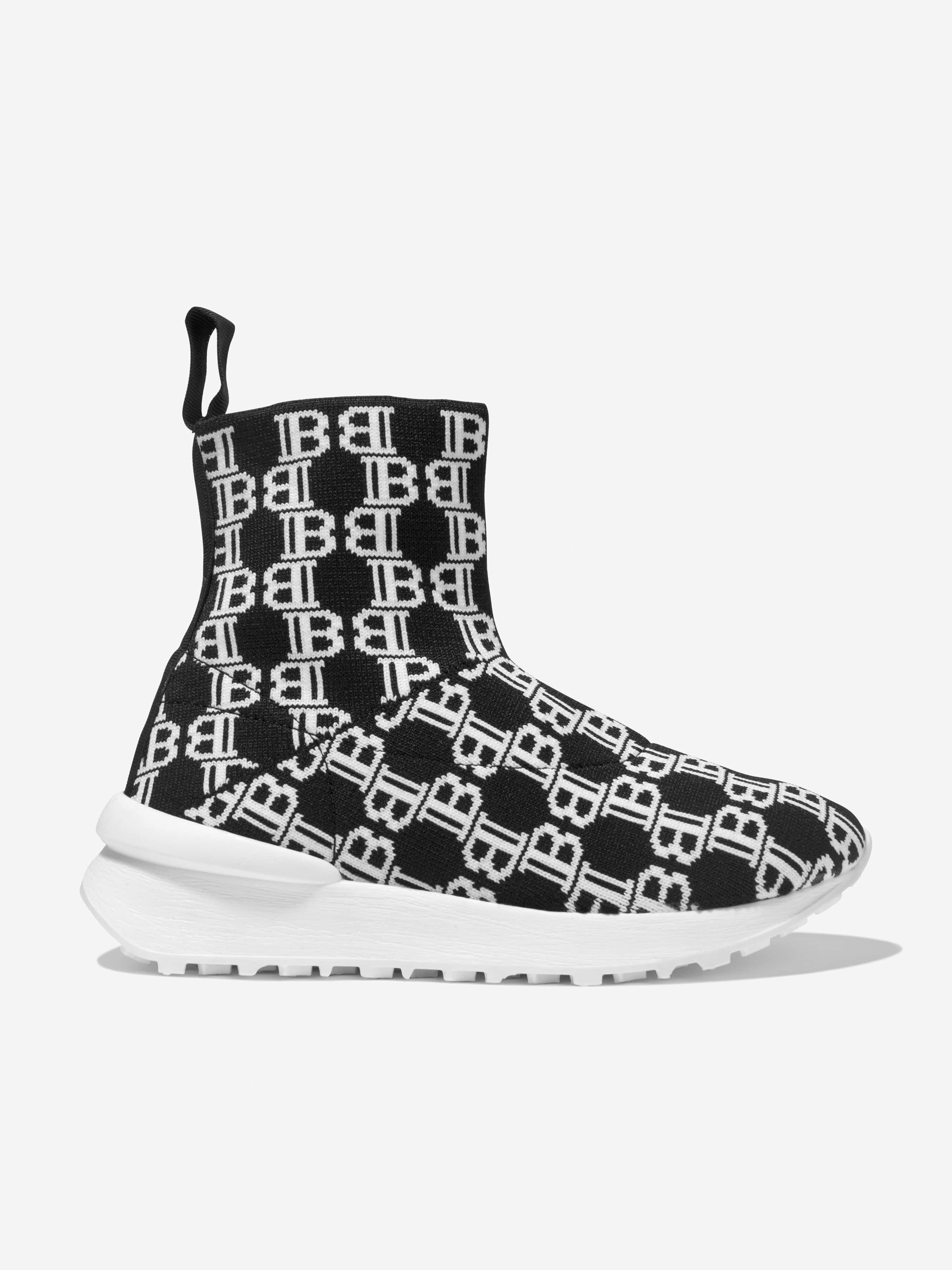 Balmain Unisex Logo Print Sock Trainers