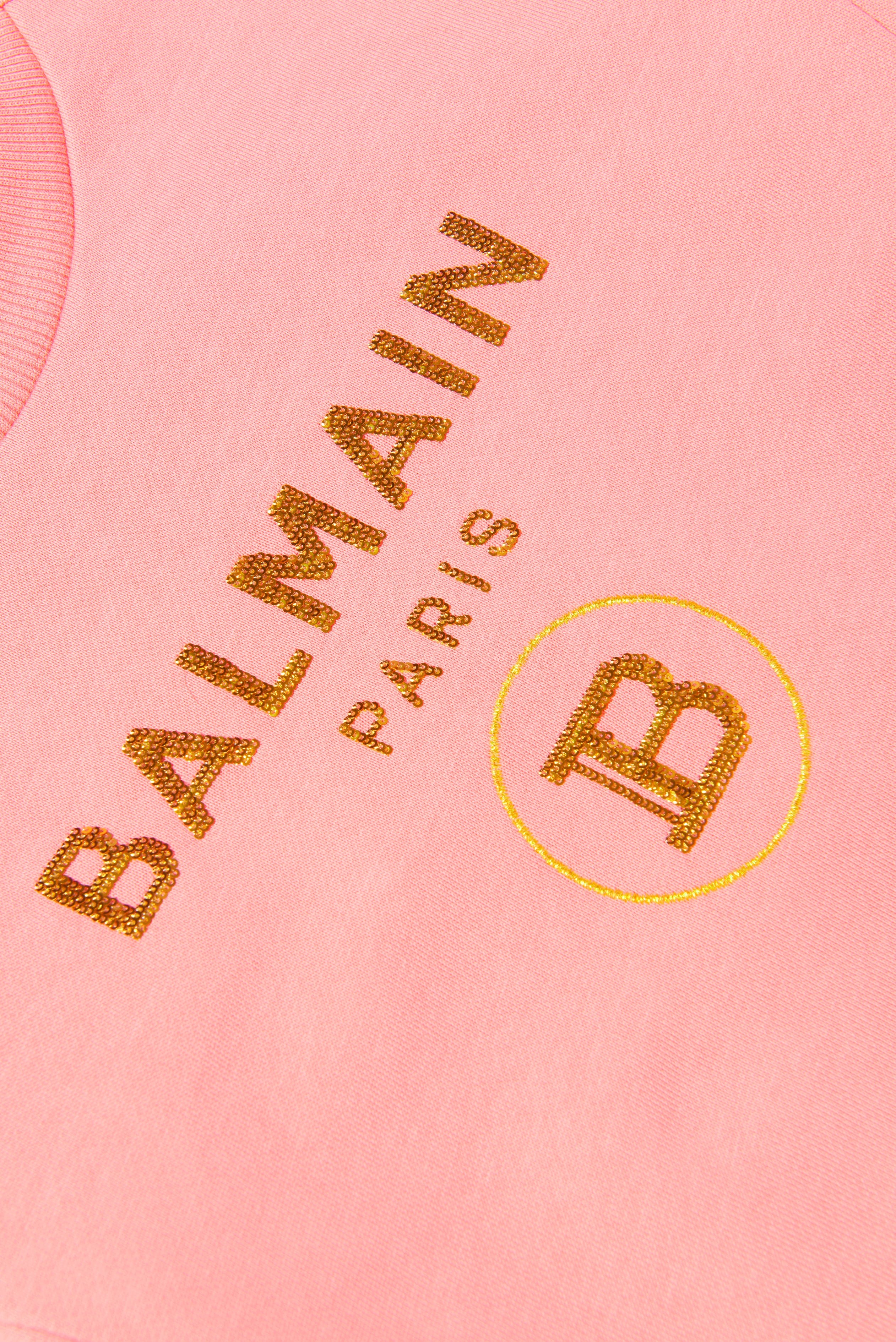 Balmain Girls Cotton Branded Dress