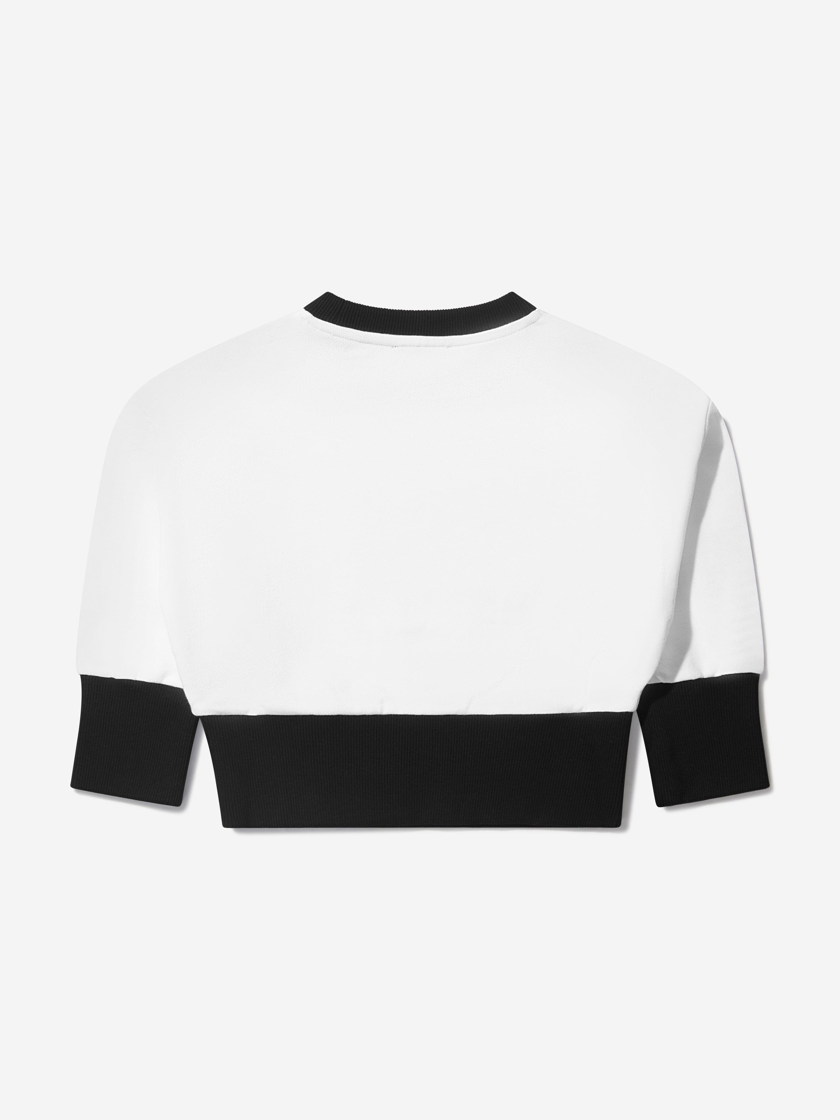 Balmain Girls Cotton Branded Sweatshirt