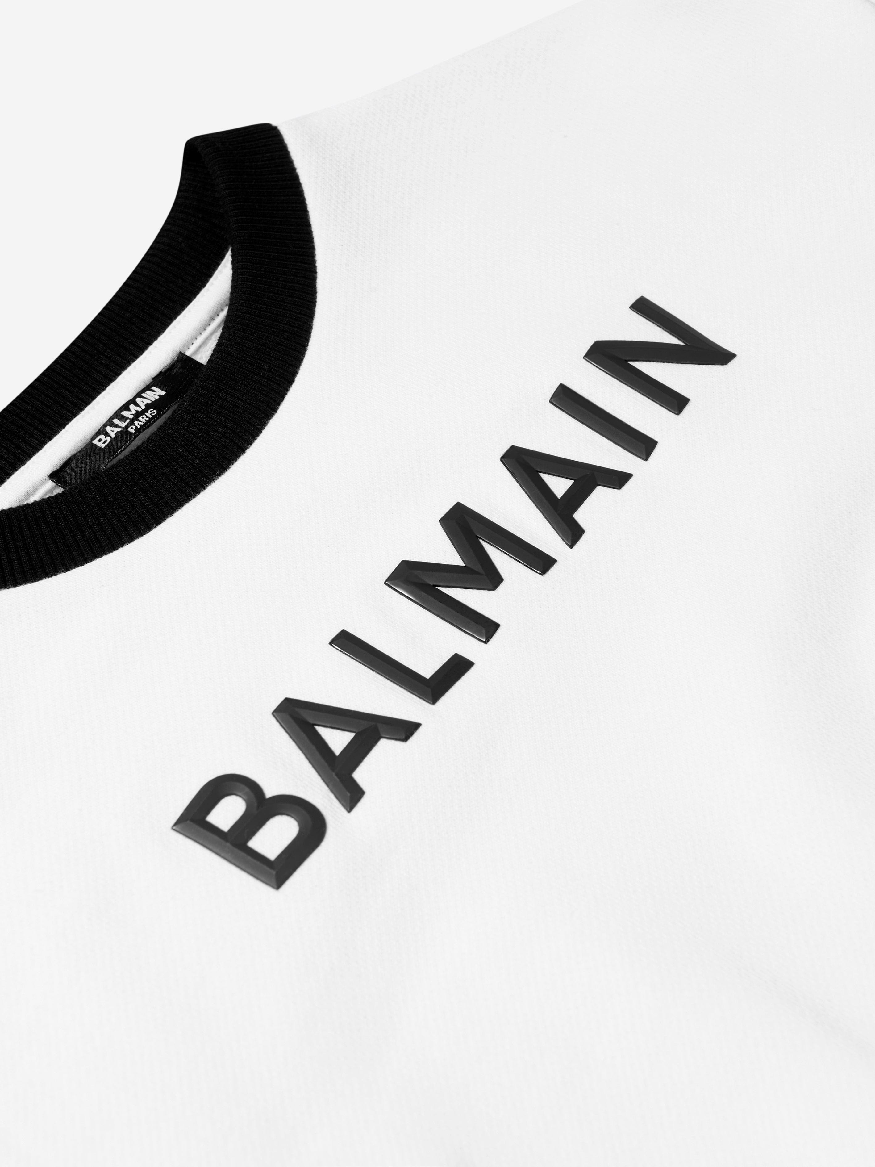 Balmain Girls Cotton Branded Sweatshirt