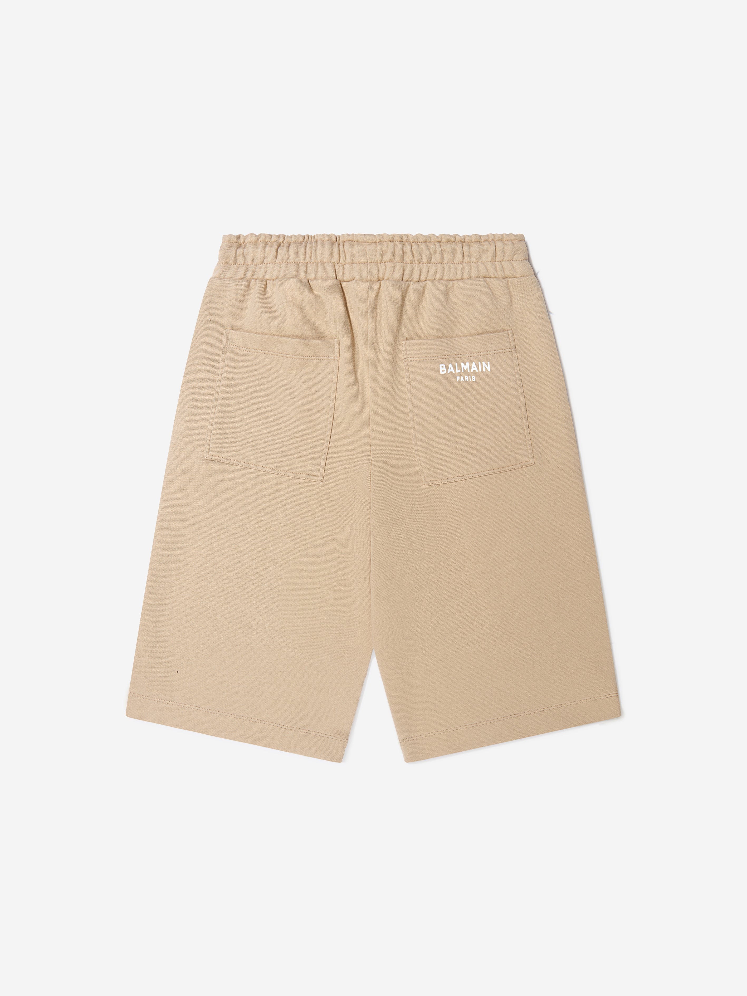 Balmain Boys Cotton Branded Bermuda Shorts