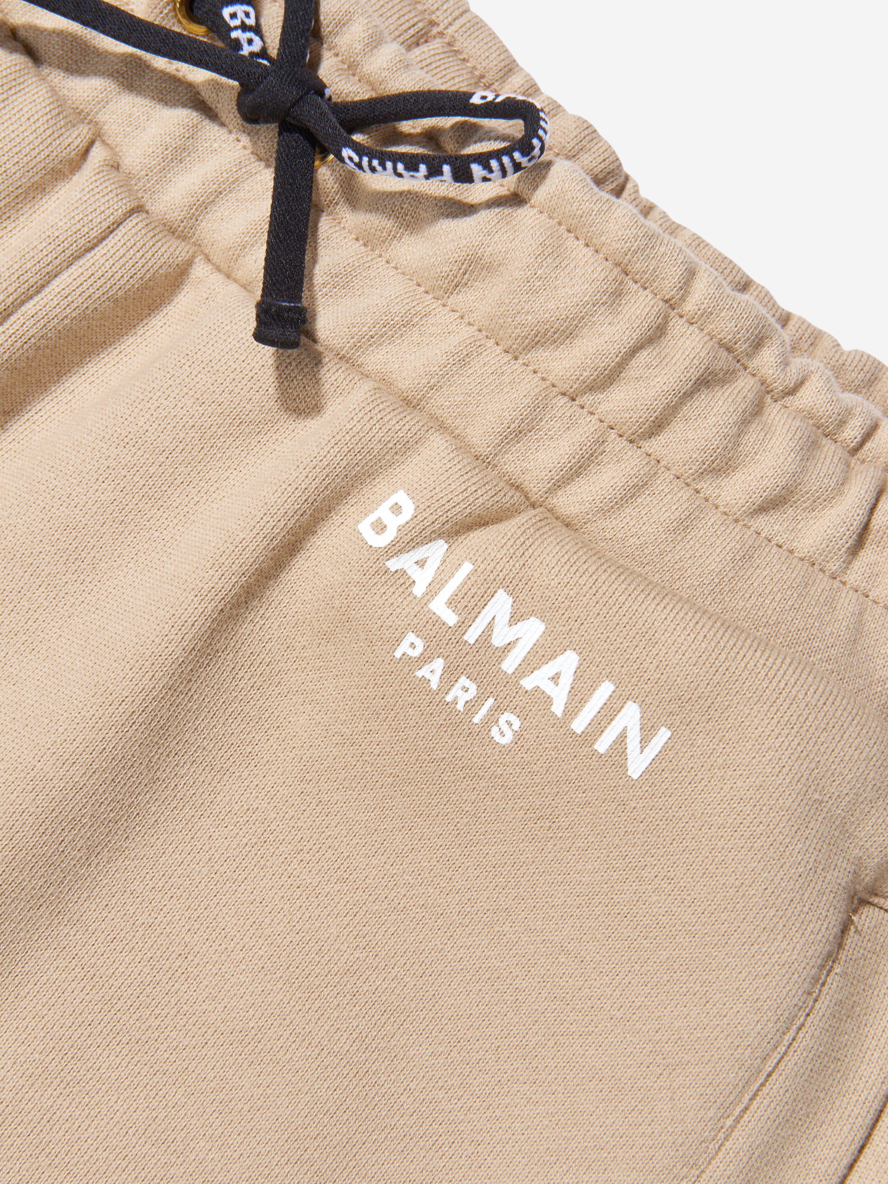 Balmain Boys Cotton Branded Bermuda Shorts