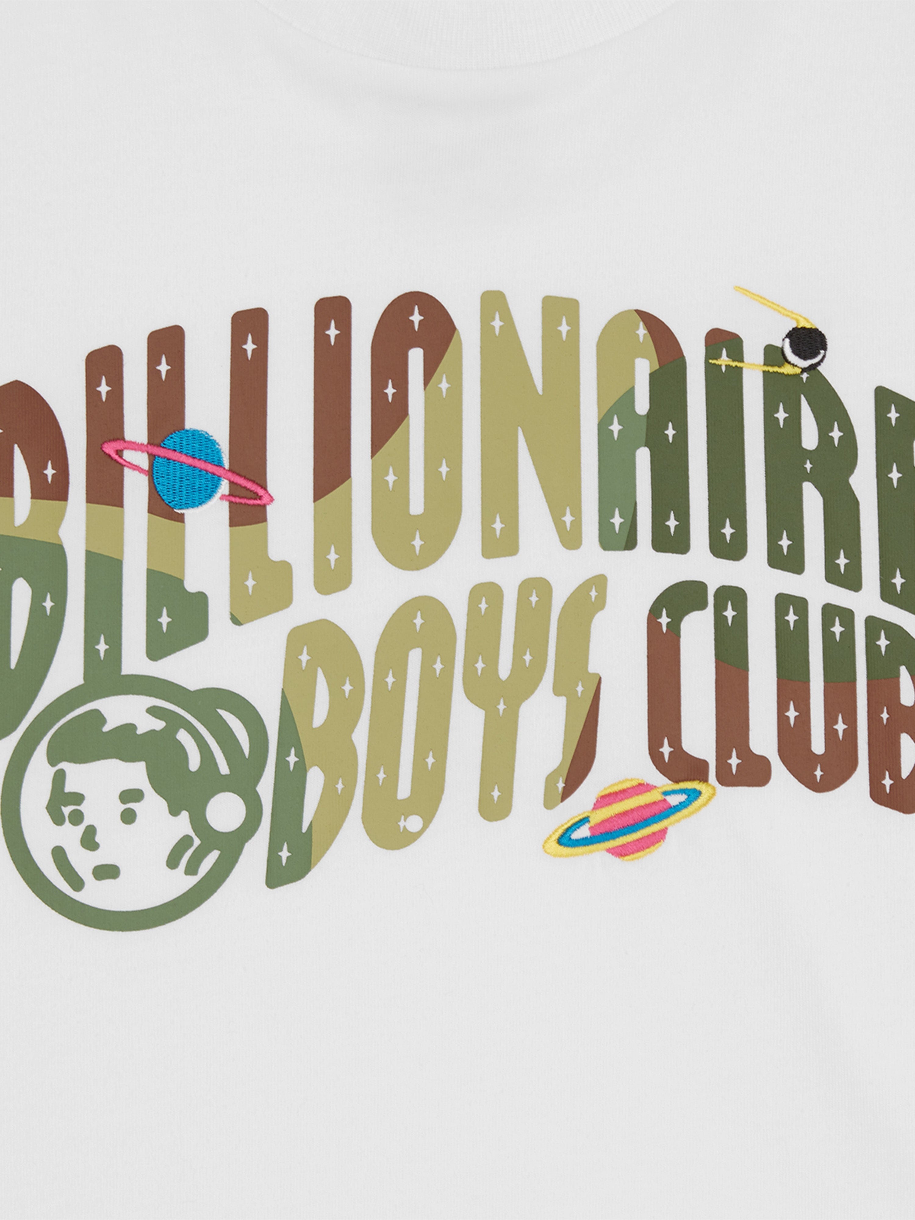 Billionaire Boys Club Boys Space Camo Arch Logo T-Shirt in White