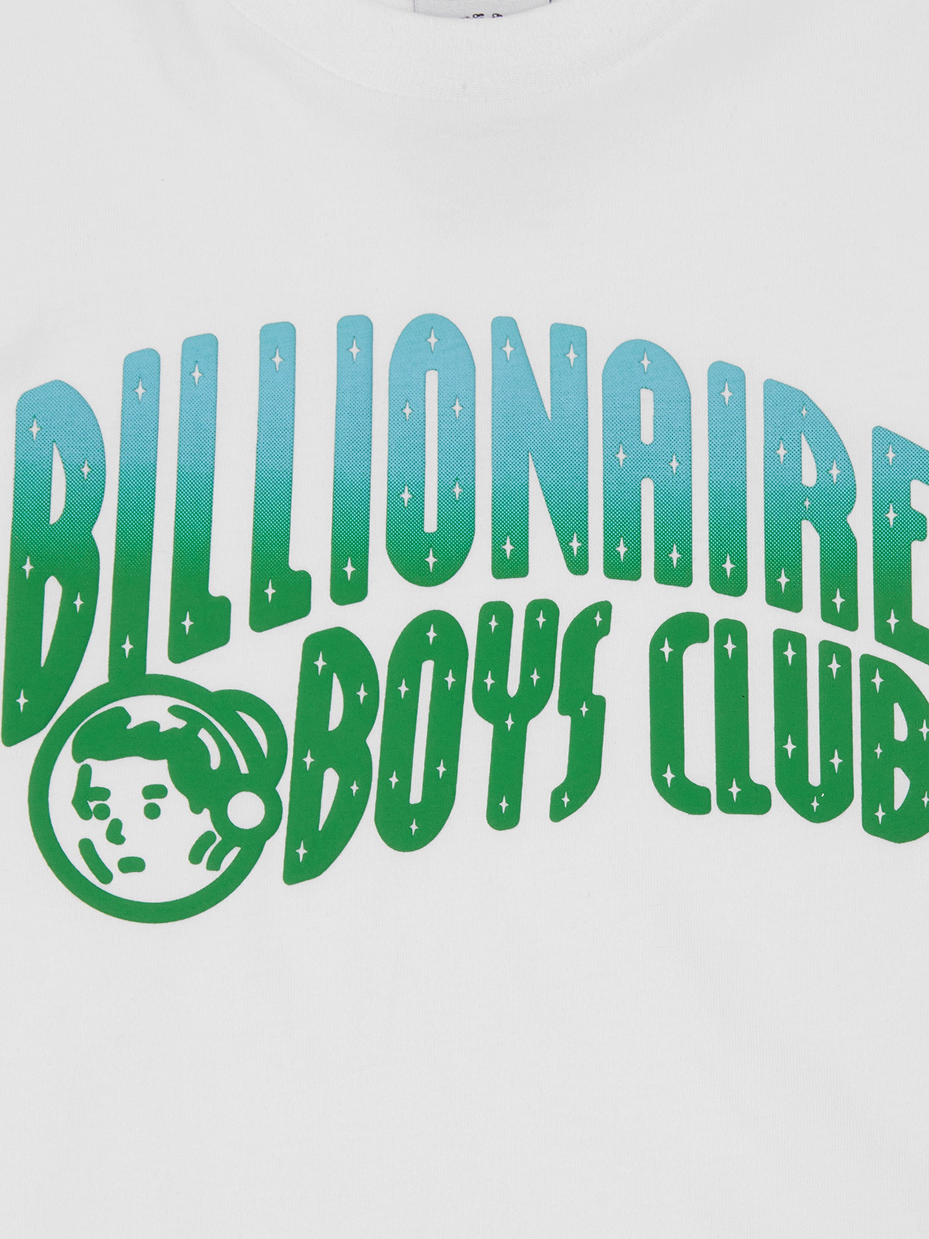 Billionaire Boys Club Boys Gradient Puff Print Arch Logo T-Shirt in White