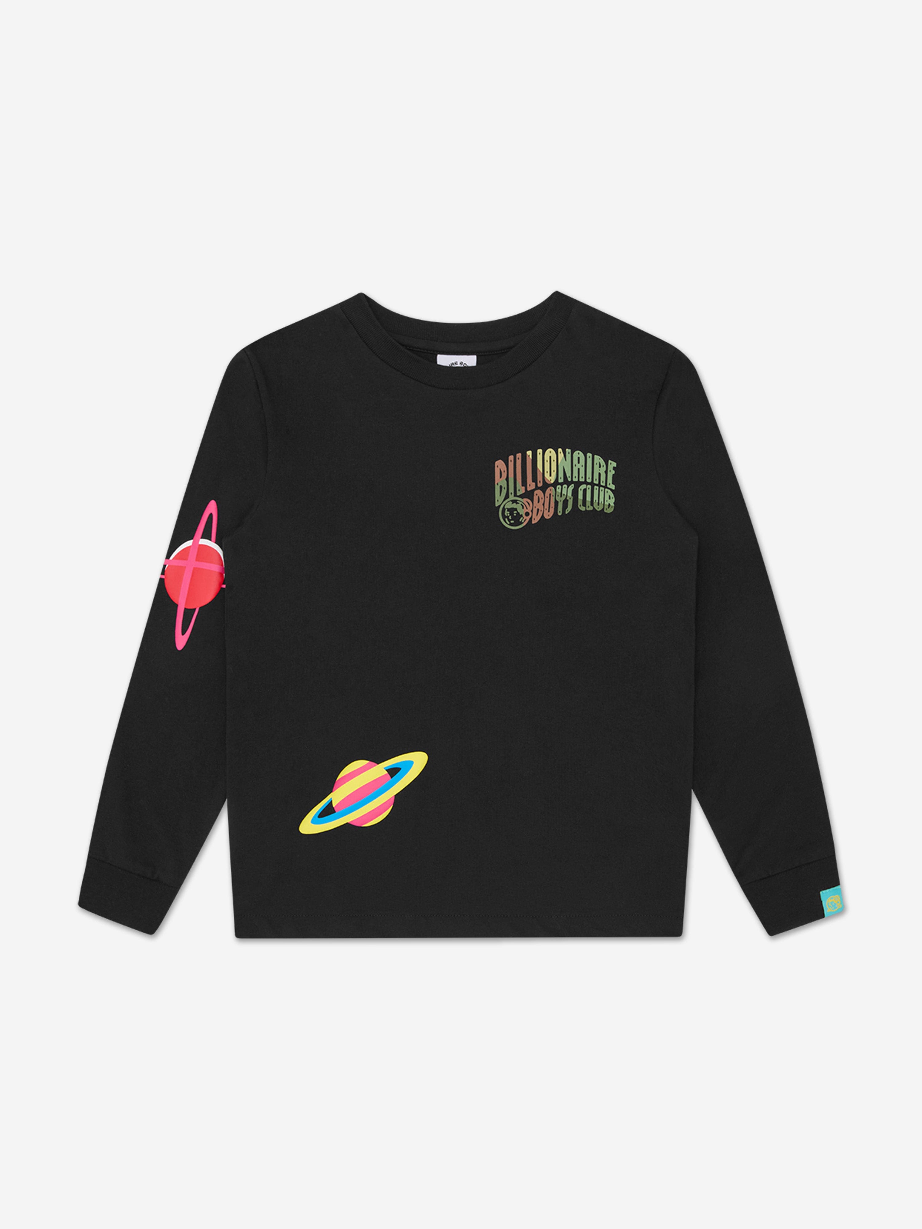 Billionaire Boys Club Boys Space Camo LS T-Shirt in Black
