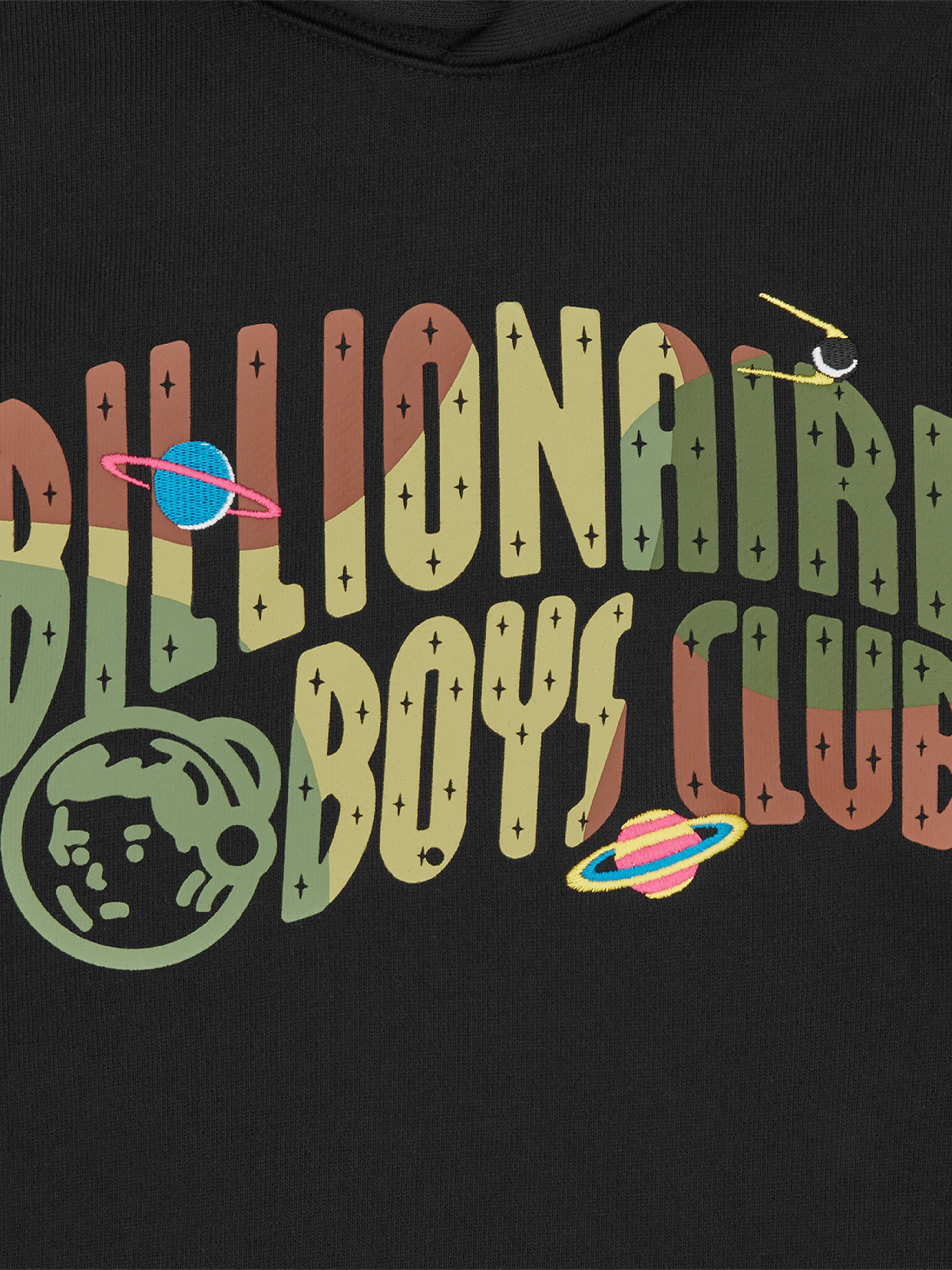 Billionaire Boys Club Boys Space Camo Arch Logo Popover Hoodie in Black