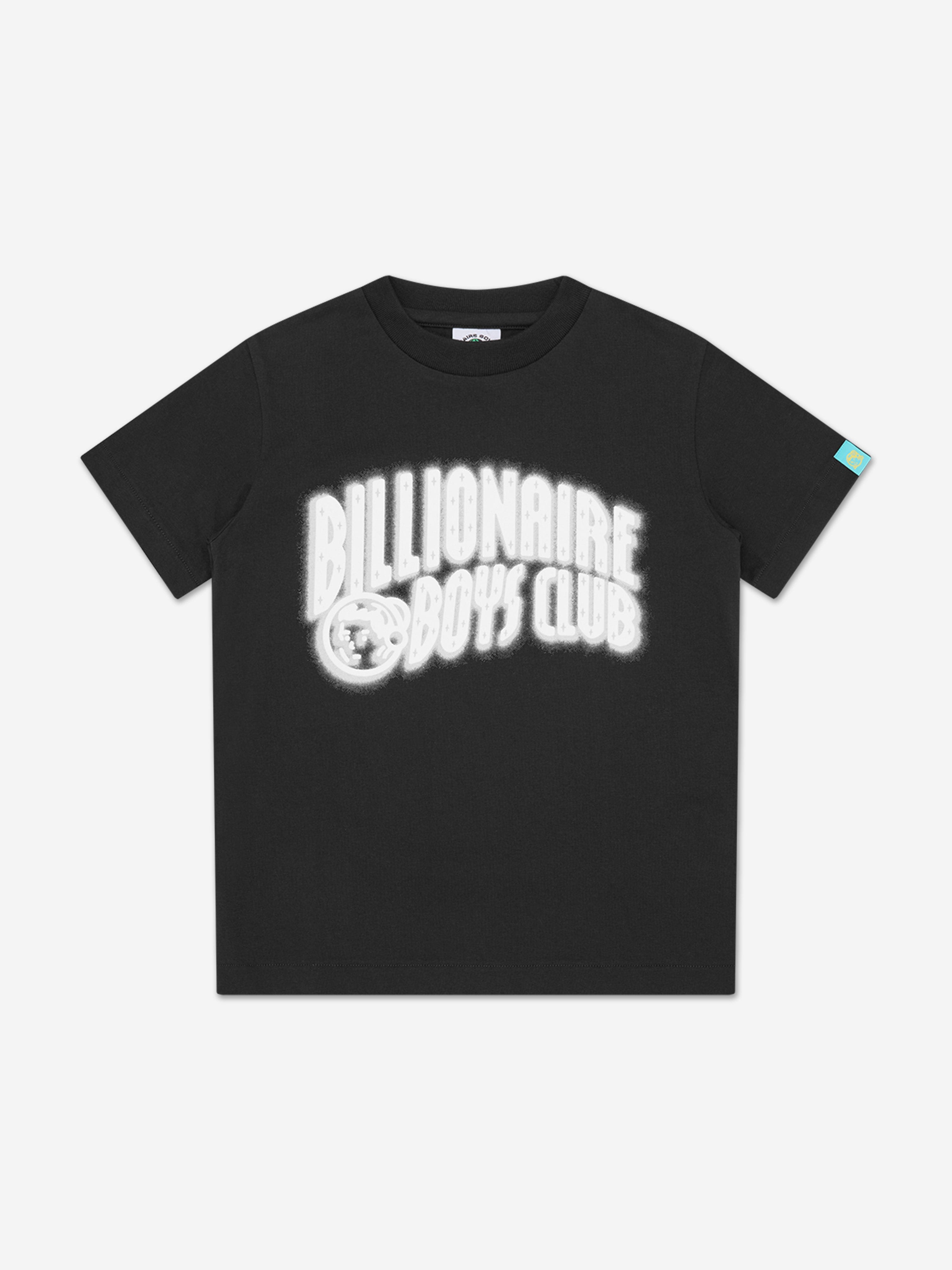 Billionaire Boys Club Boys Distorted Arch Logo T-Shirt in Black