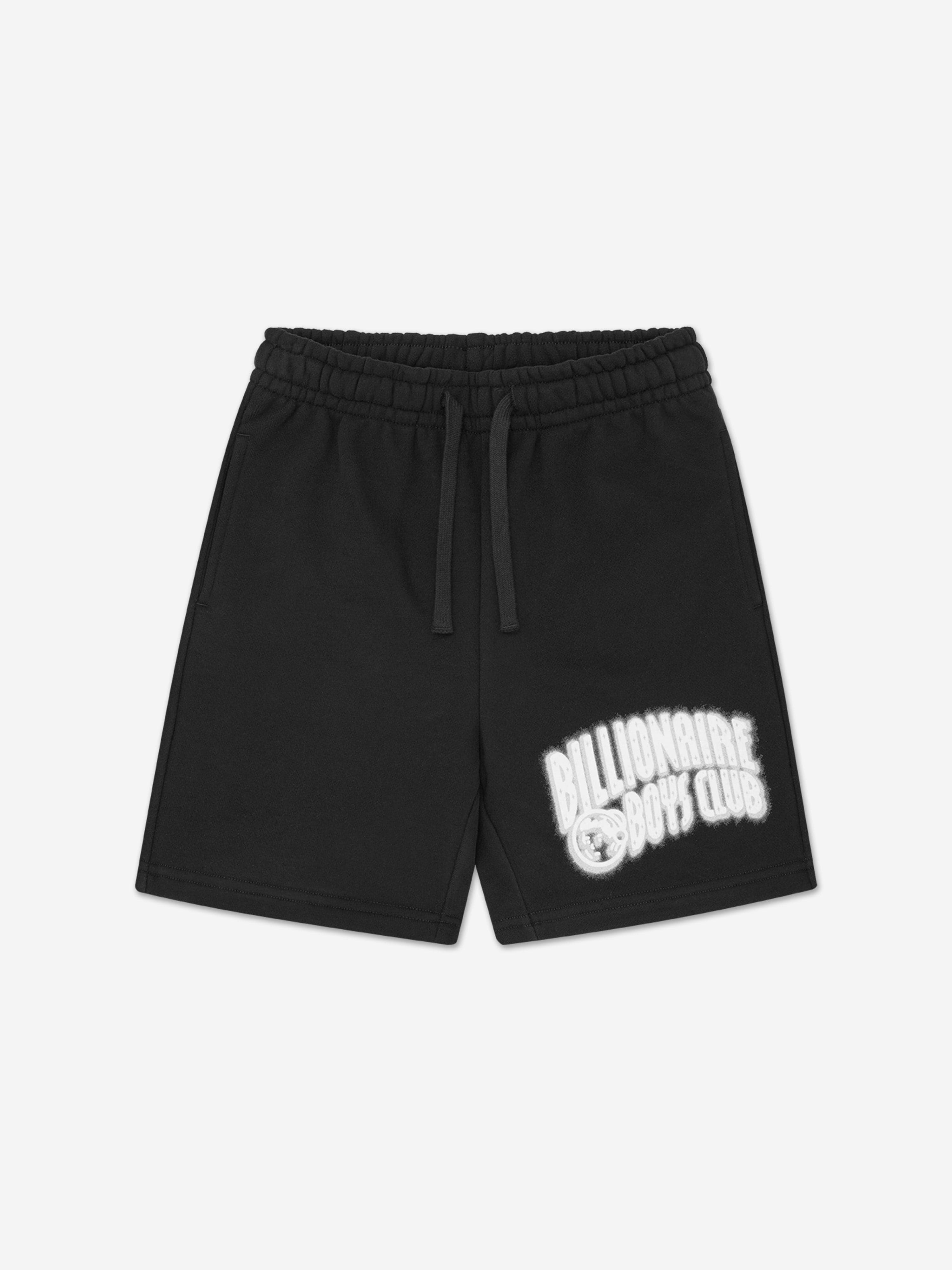 Billionaire Boys Club Boys Distorted Arch Logo Shorts in Black