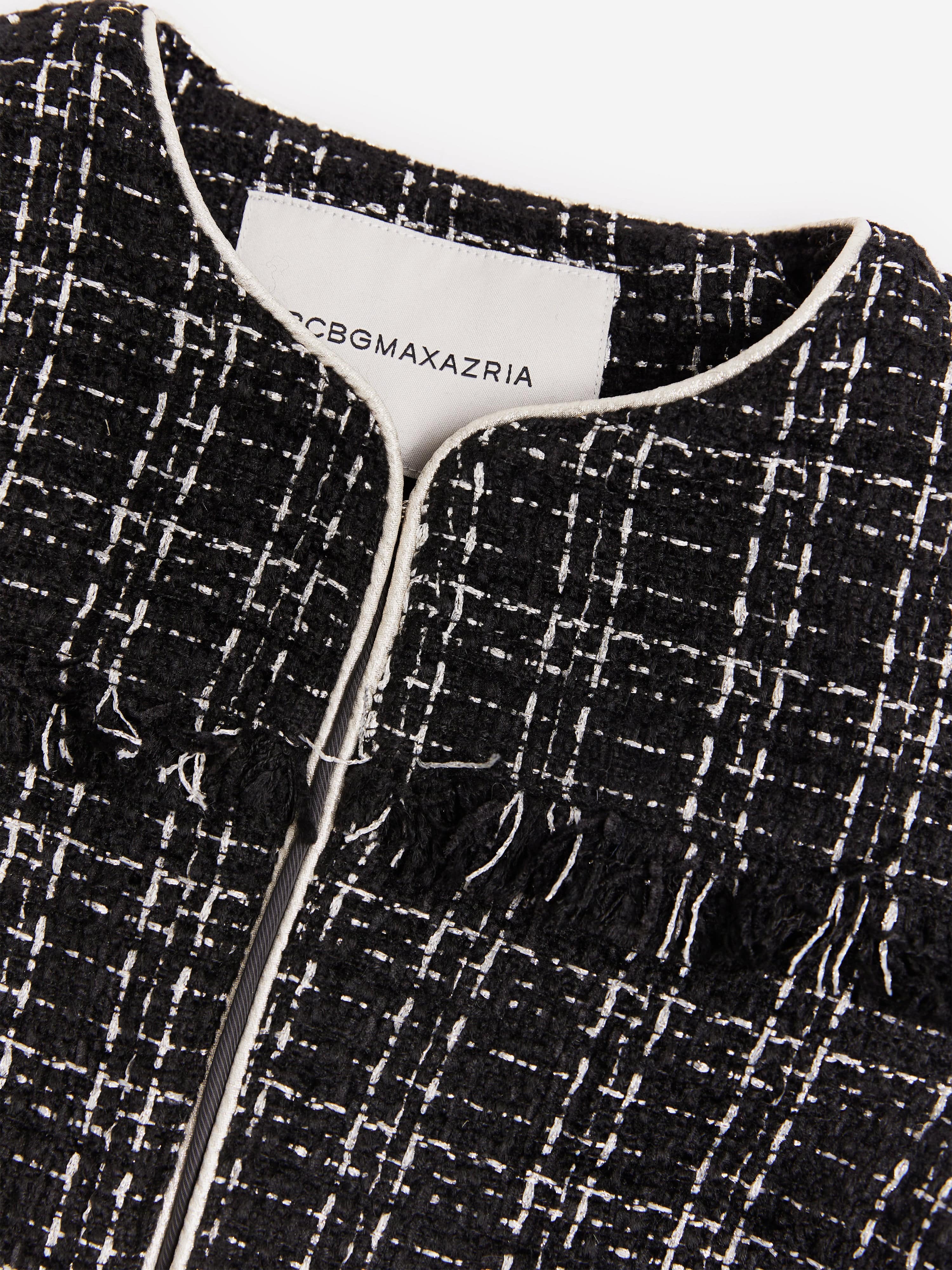 BCBGMAXAZRIA Girls Tweed Jacket in Black