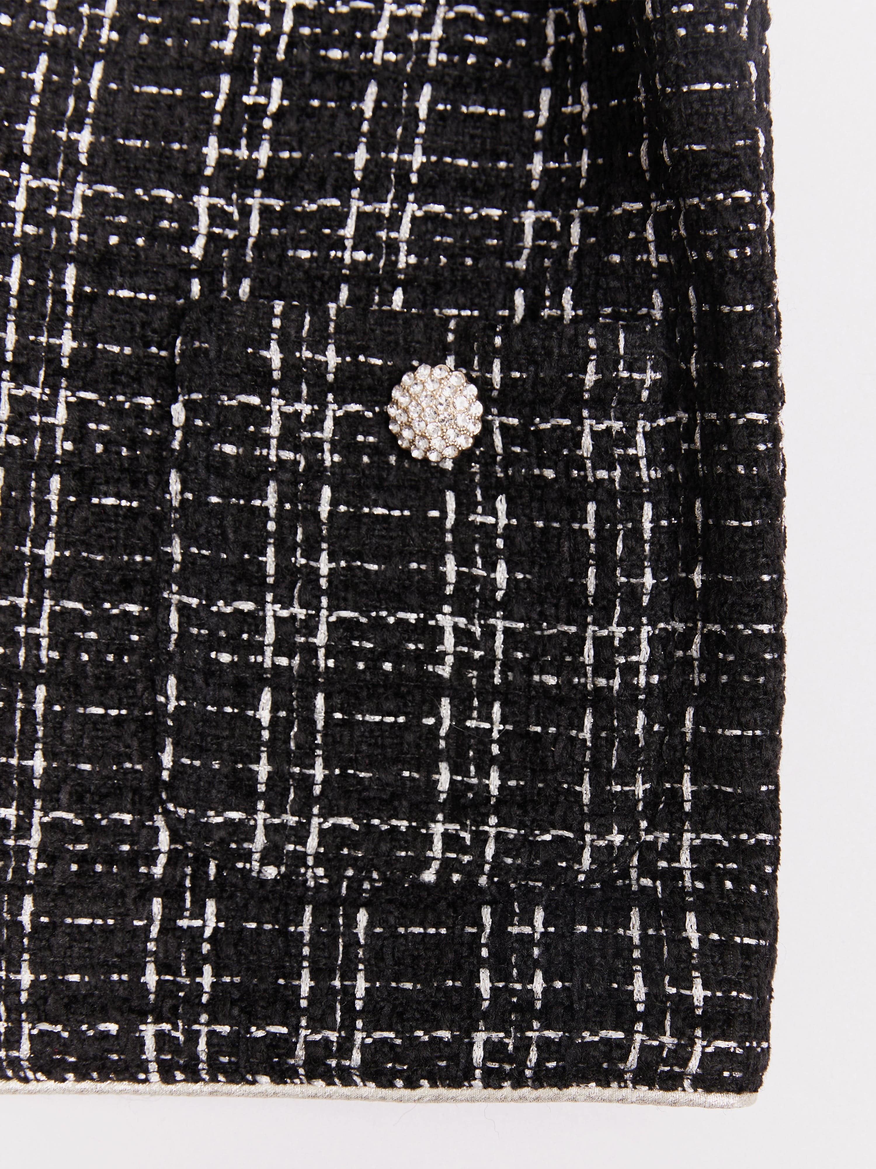 BCBGMAXAZRIA Girls Tweed Jacket in Black